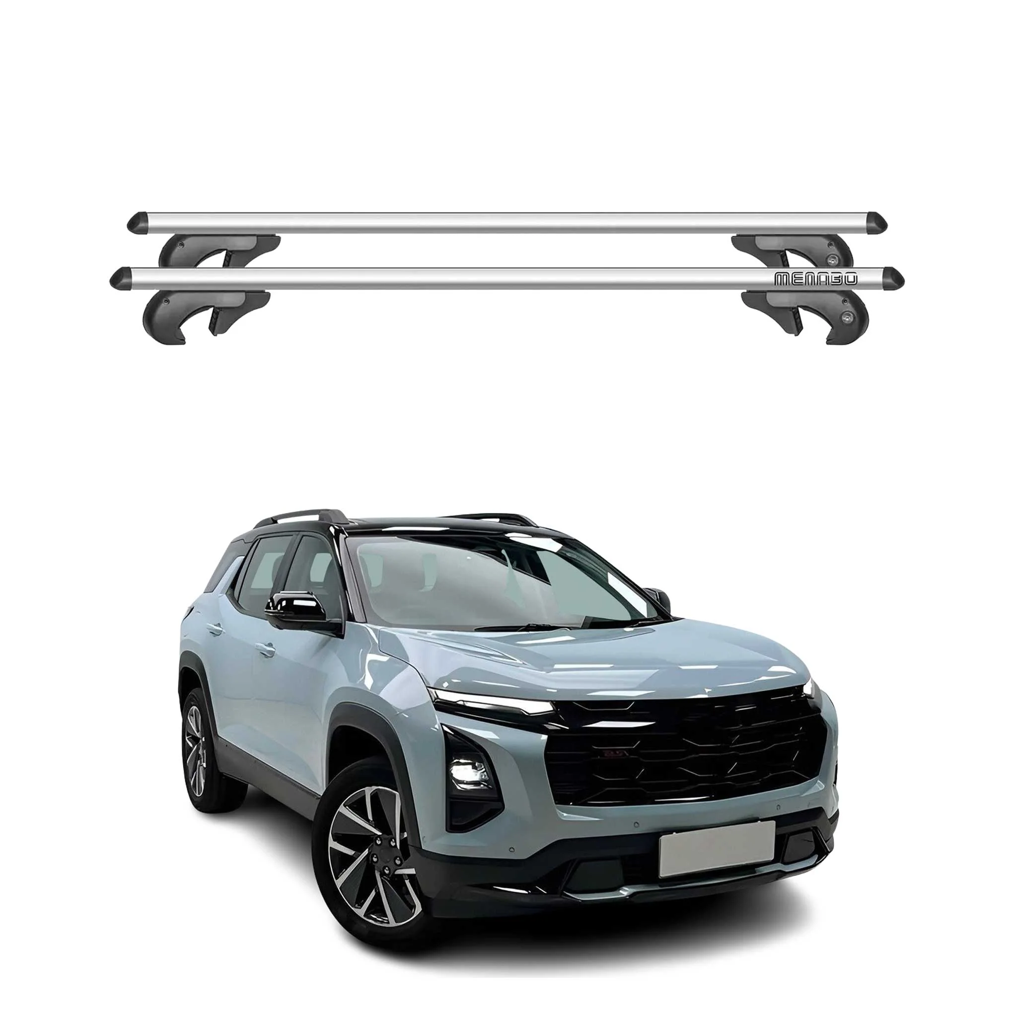 2025-2026 Chevrolet Equinox Roof Rack Cross Bars Luggage Carrier Gray 2Pcs