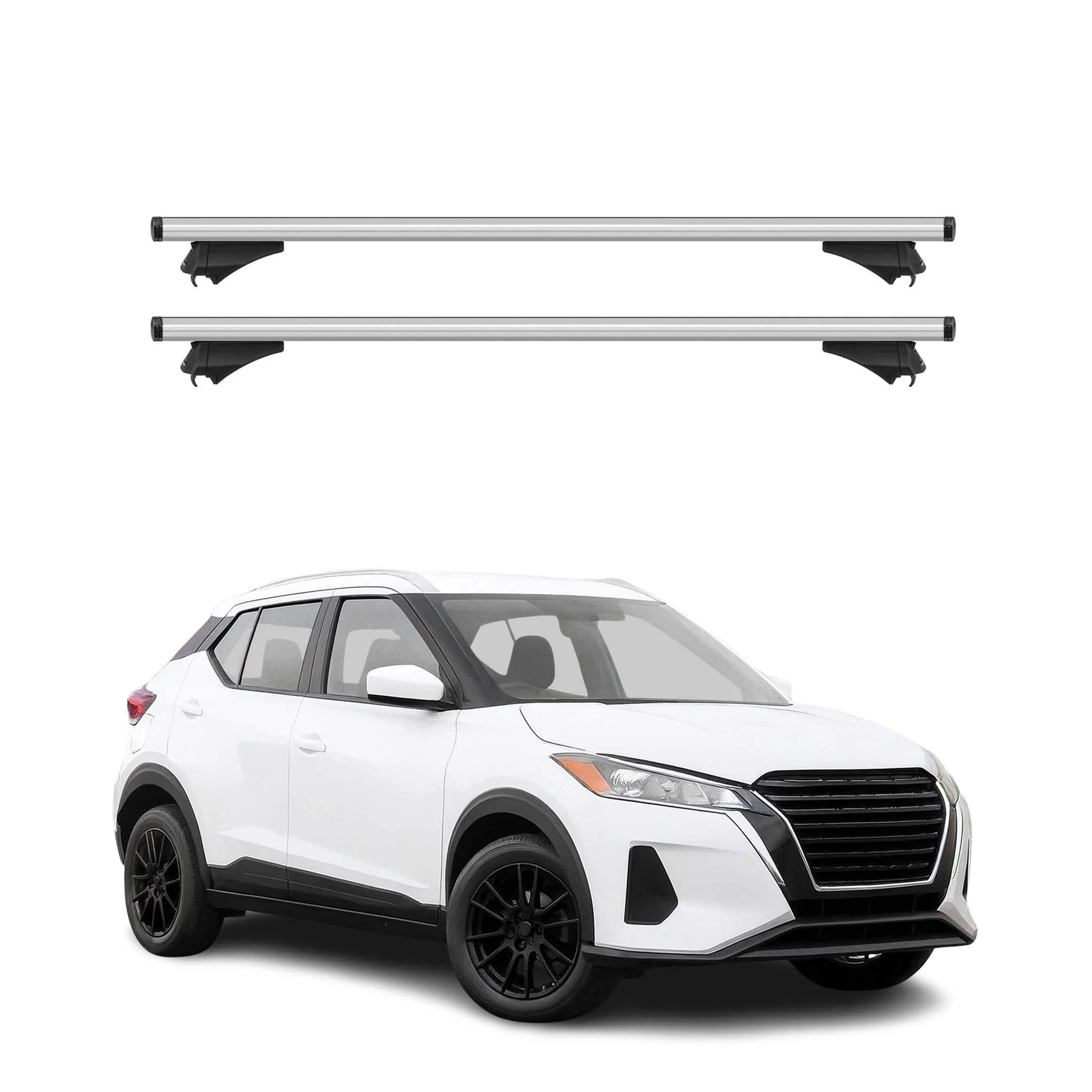 2025-2026 Nissan Kicks Play Roof Rack Cross Bars Luggage Carrier Silver 2x