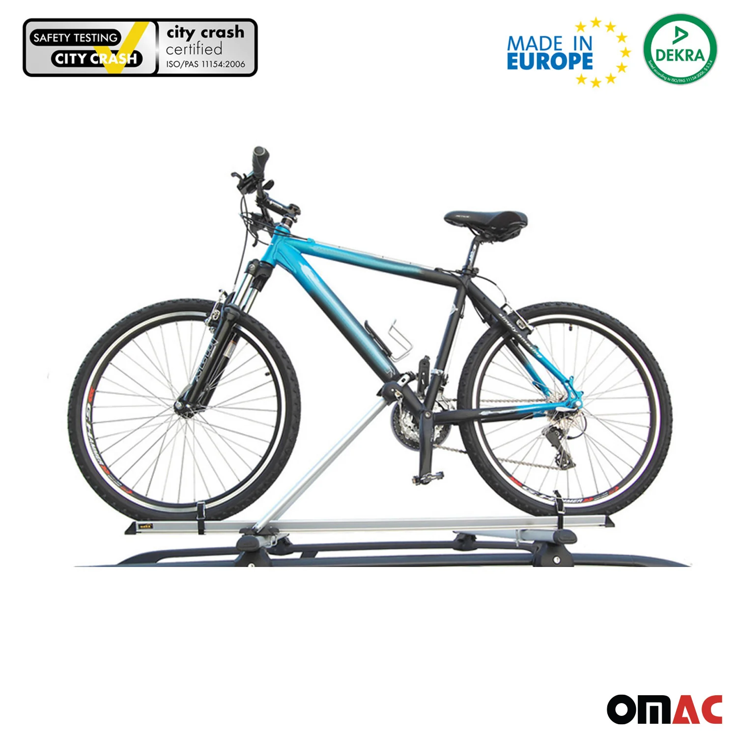 2Pcs Pro Bike Carrier Roof Mount Aluminum Steel Bicycle Rack Car Truck SUV - Image 2