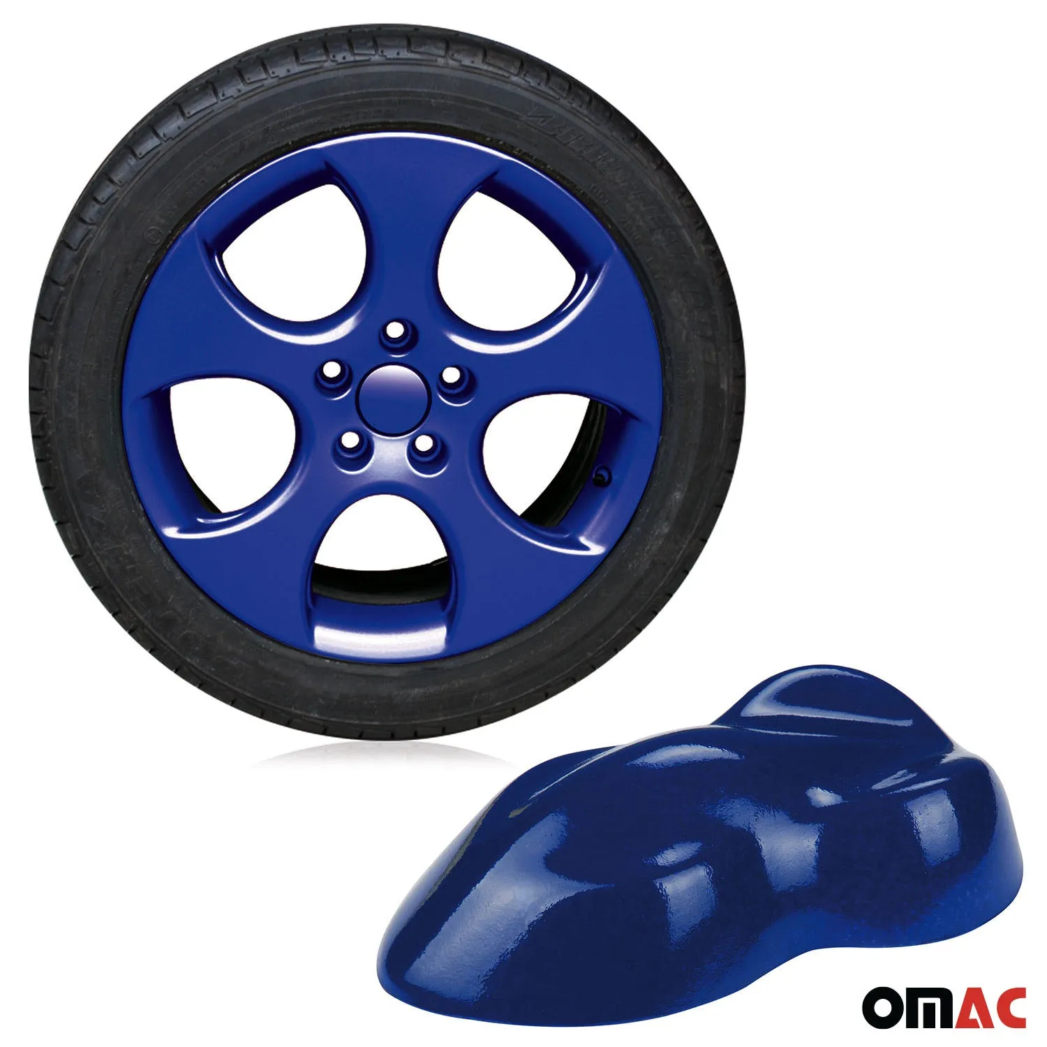 2x Foliatec Wheel Rim Hubcaps Spray Paint Blue Glossy 13.5 Oz - Image 5