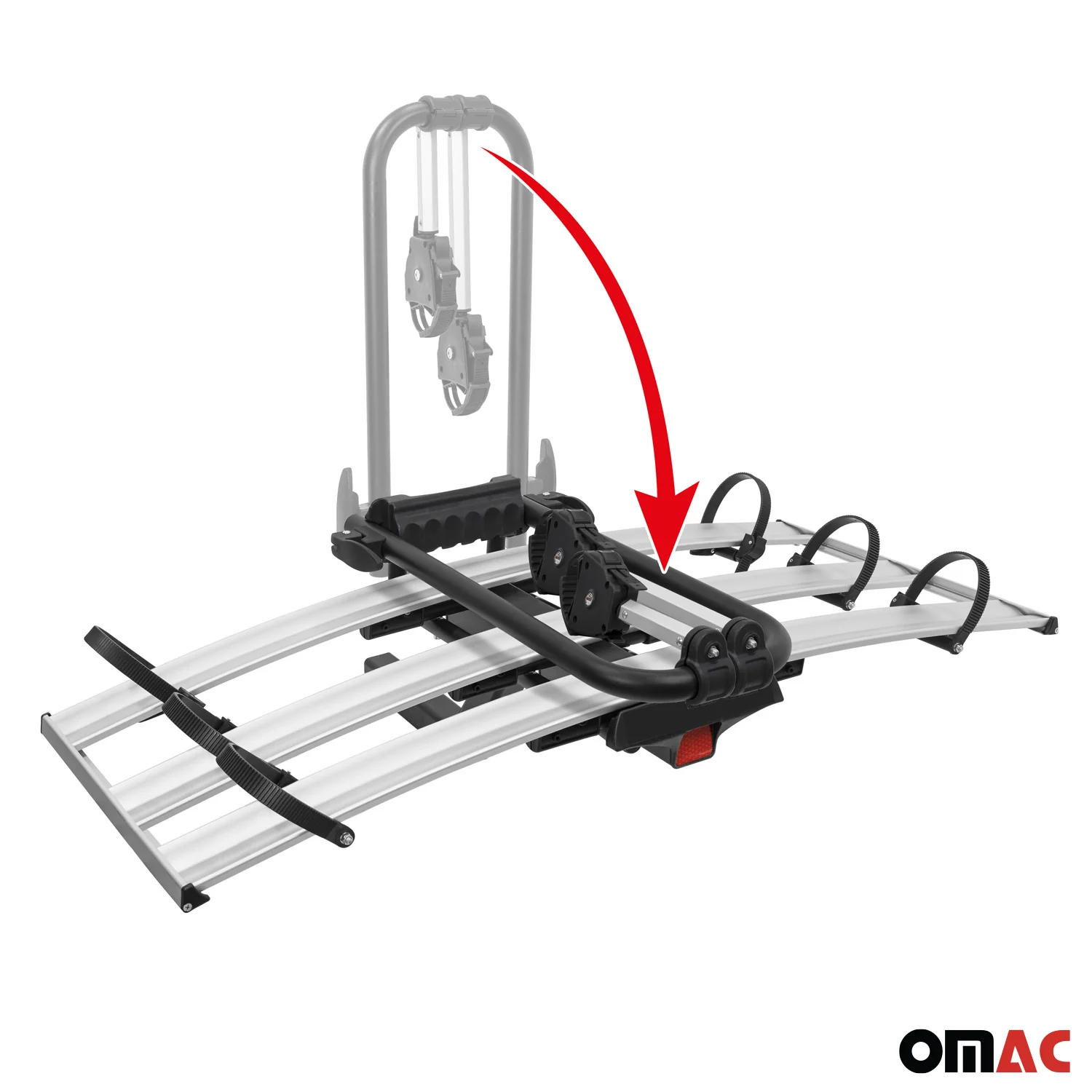 3 Bicycle Carrier 2” Receiver Hitch Mounted Foldable Rack SUV Truck Car - Image 4