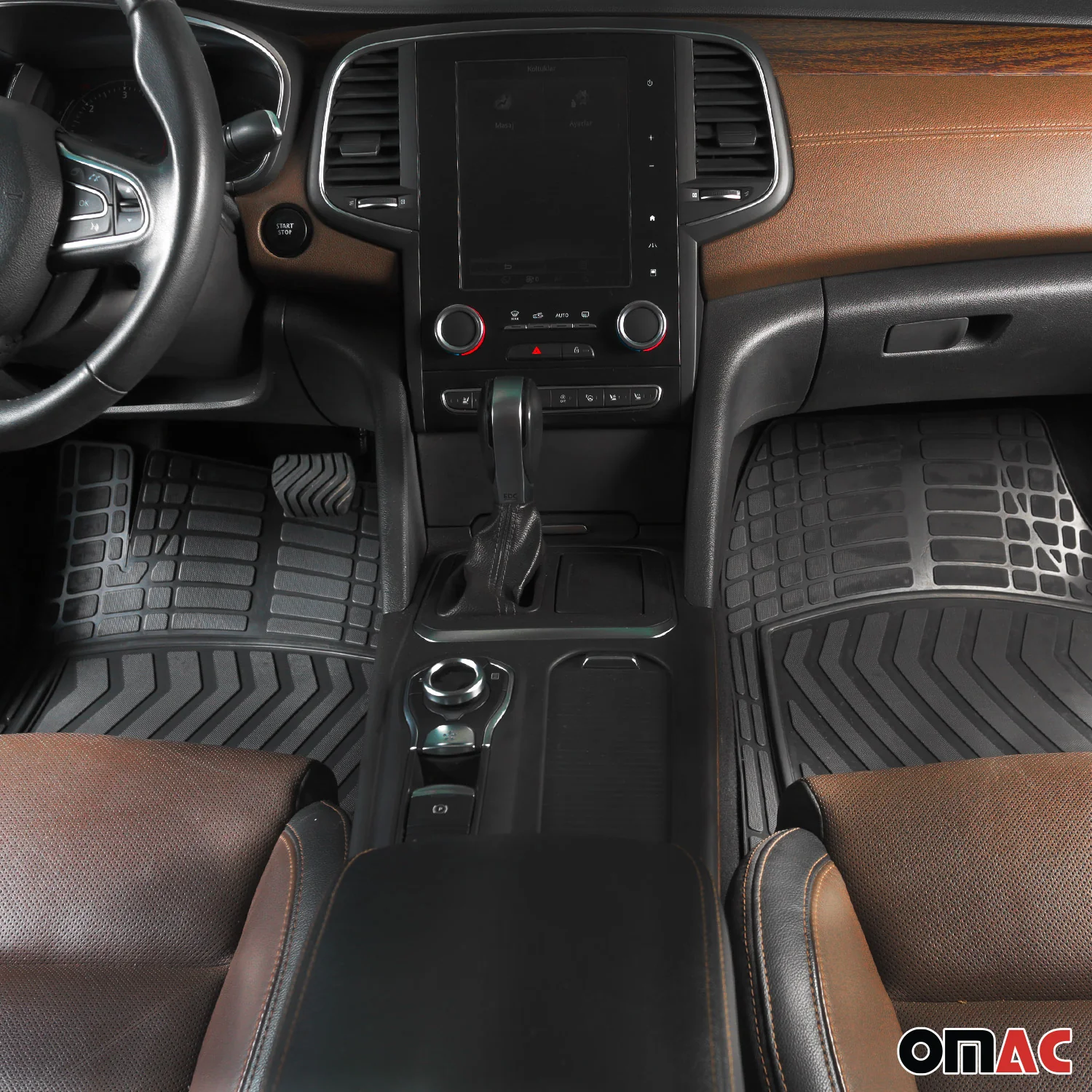 2003-2009 Toyota Prius Semi-Custom fit Floor Mats Liner All Weather 3D Black Waterproof 4Pcs - Image 2