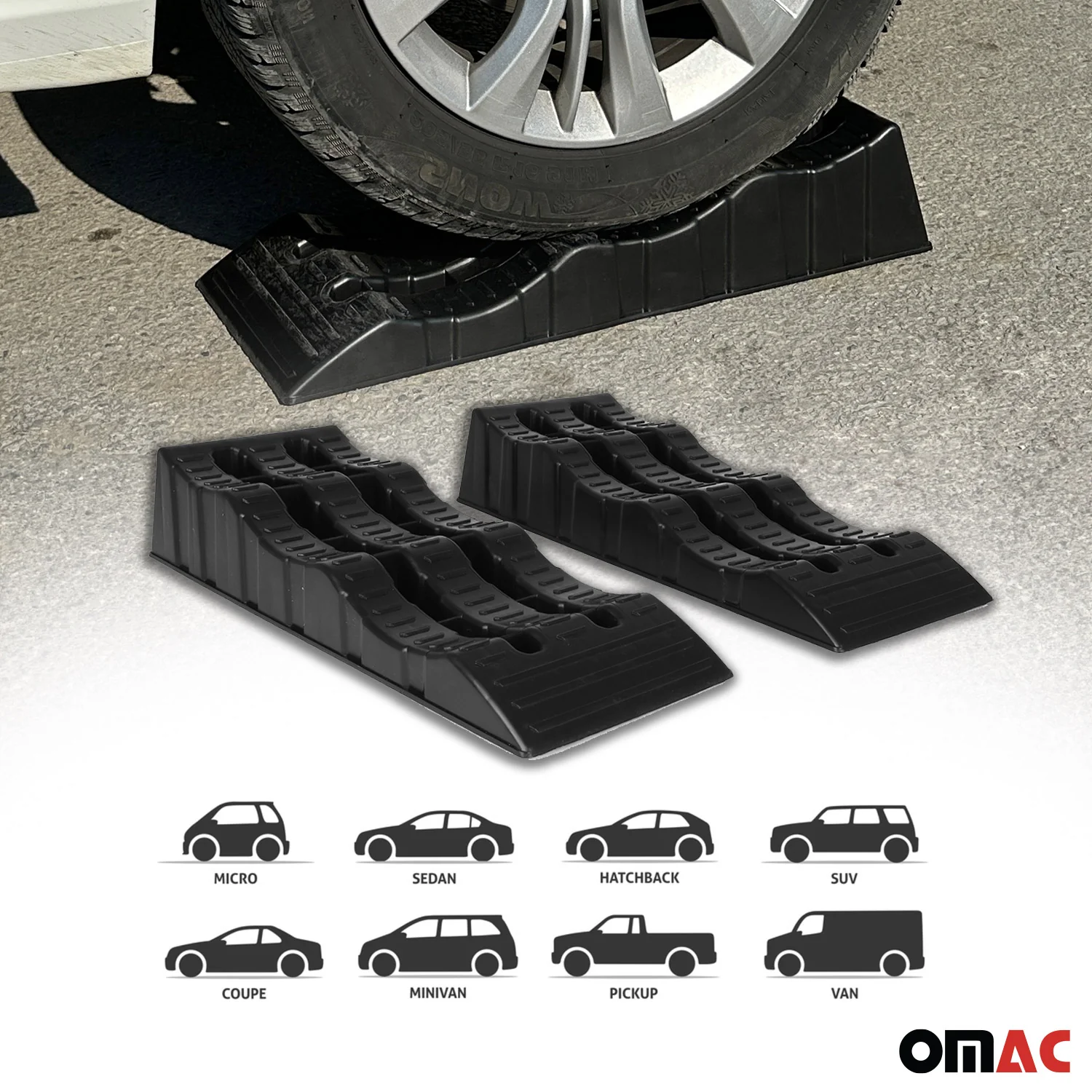 4 Pcs Set Multi-Level Ramps RV Trailer Camper Car Wheel Chocks / Stabilizer - Image 4