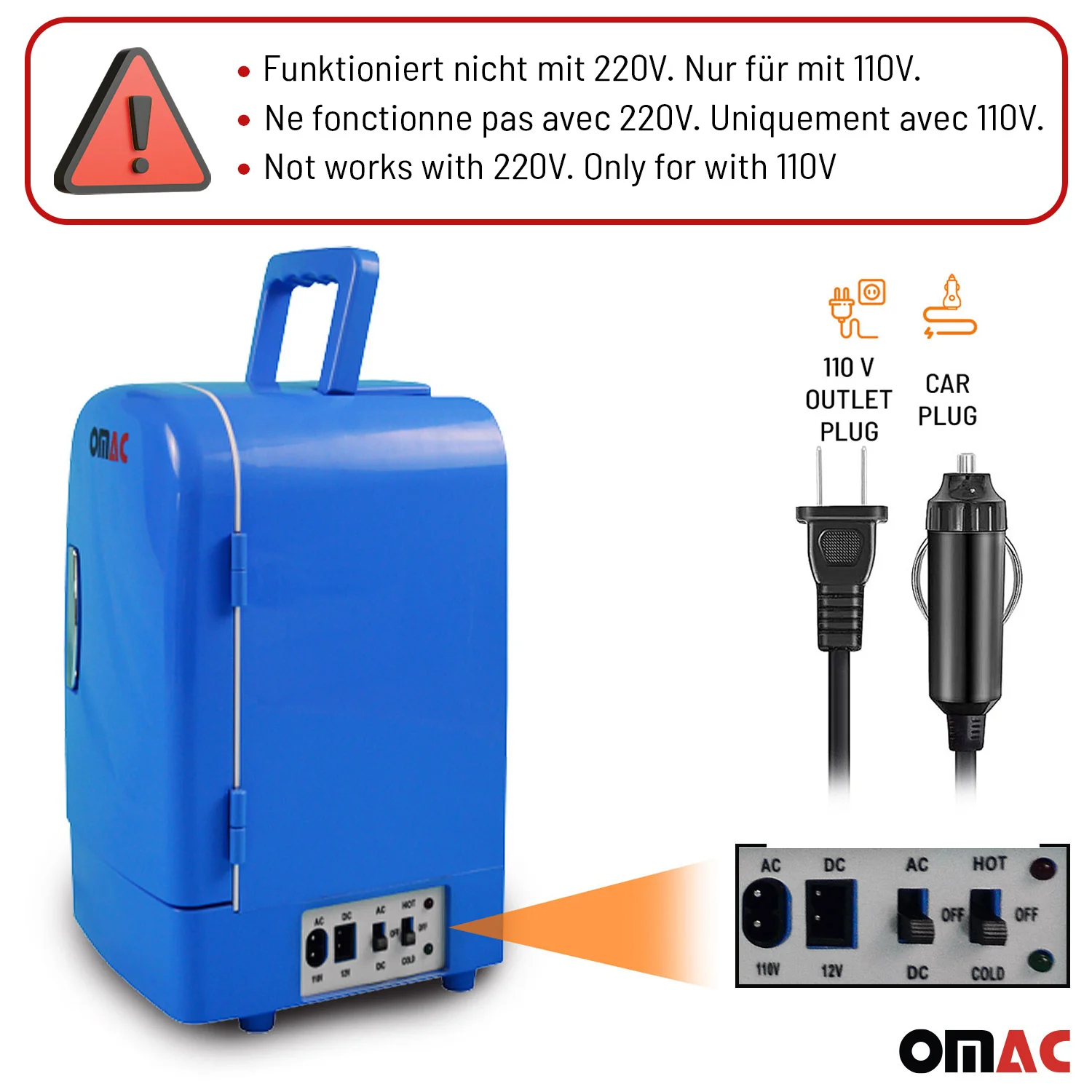 4L Portable Cooler and Warmer Car Refrigerator Outdoor 12V Mini Camping Fridge - Image 3