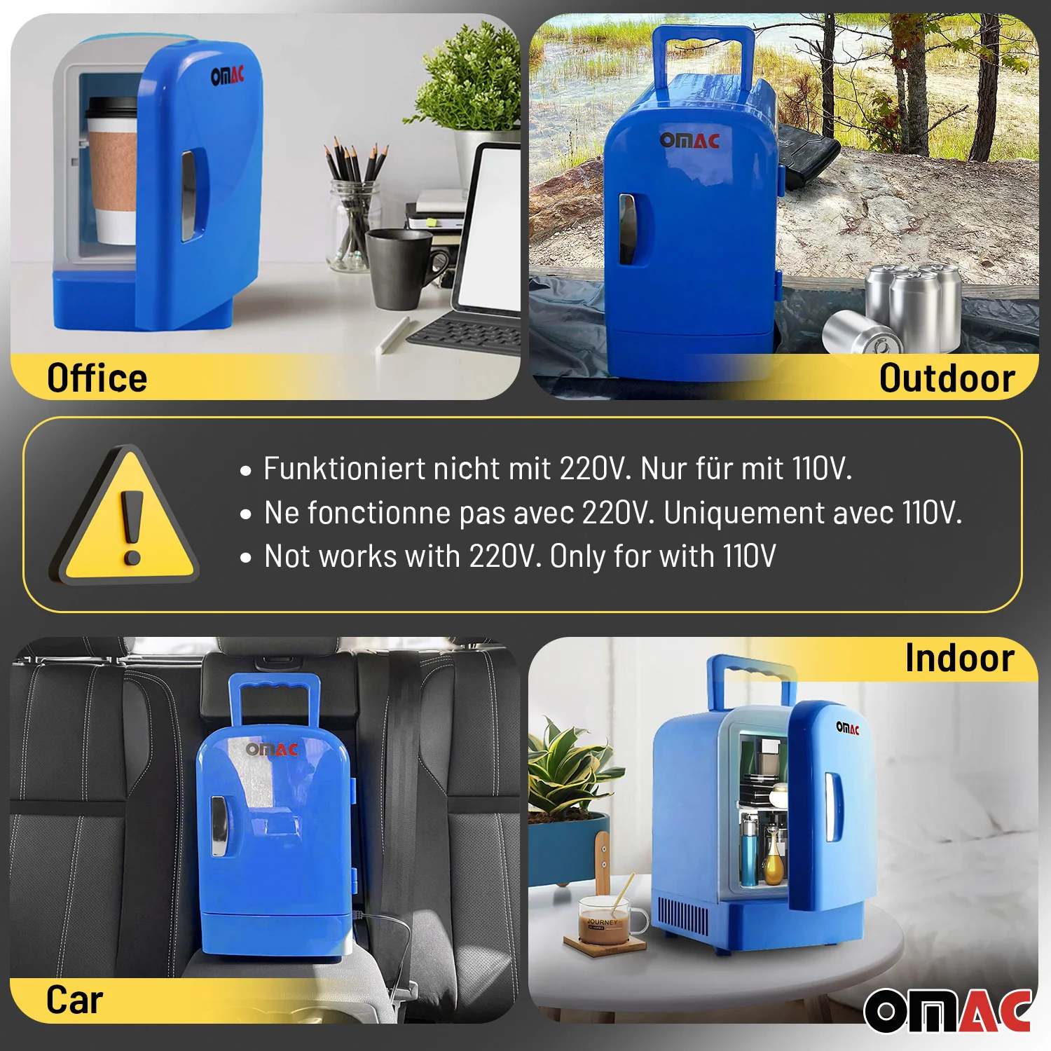 4L Portable Cooler and Warmer Car Refrigerator Outdoor 12V Mini Camping Fridge - Image 4