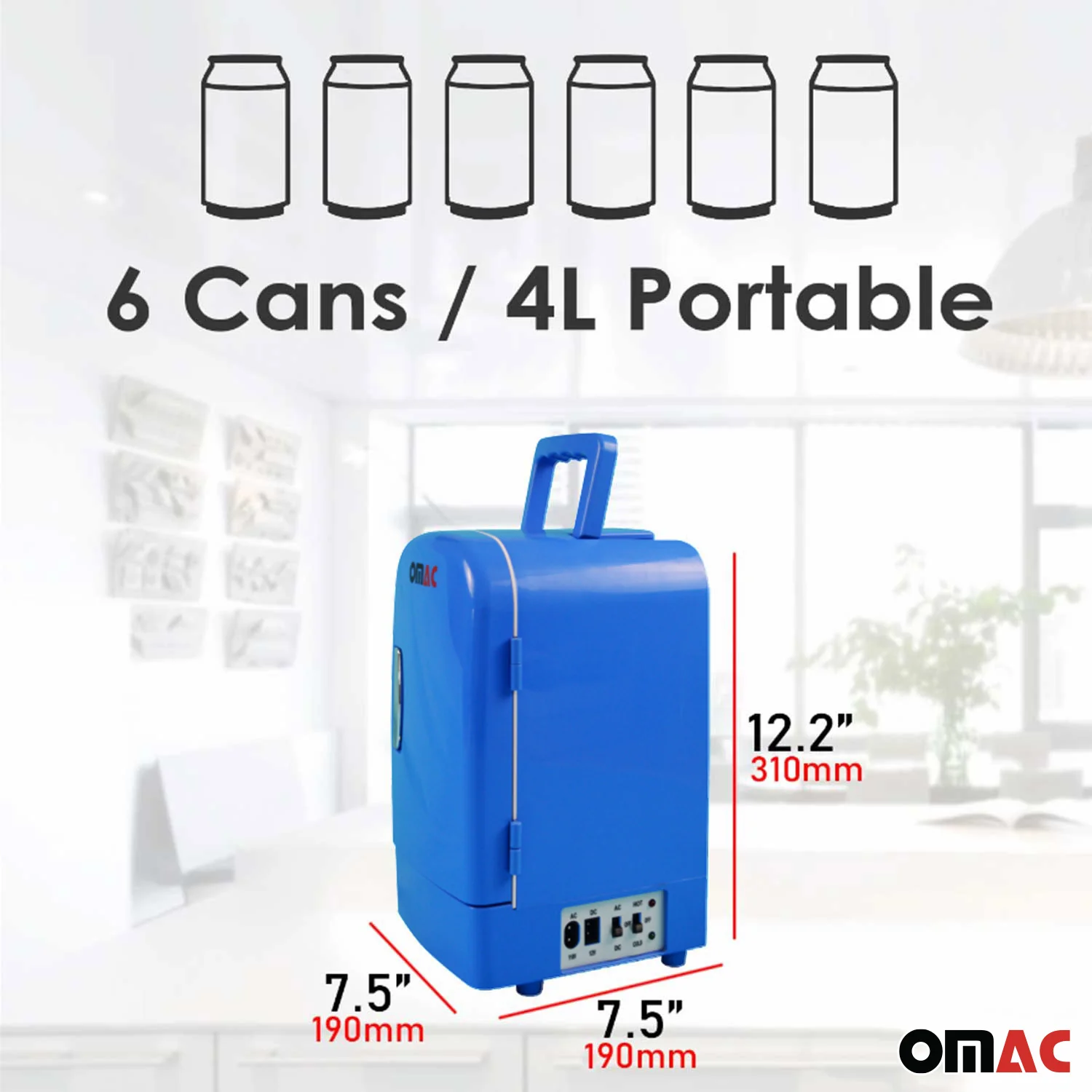 4L Portable Cooler and Warmer Car Refrigerator Outdoor 12V Mini Camping Fridge - Image 6