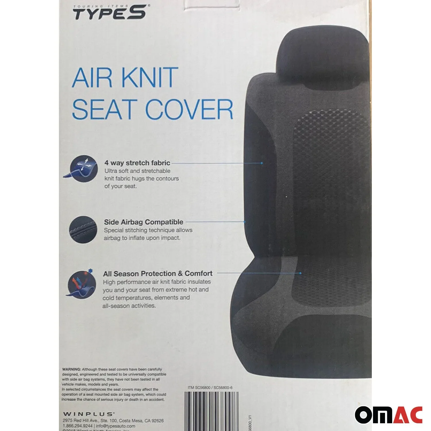 Premium Air Knit Black Seat Cover One Size Car Truck SUV - Image 2