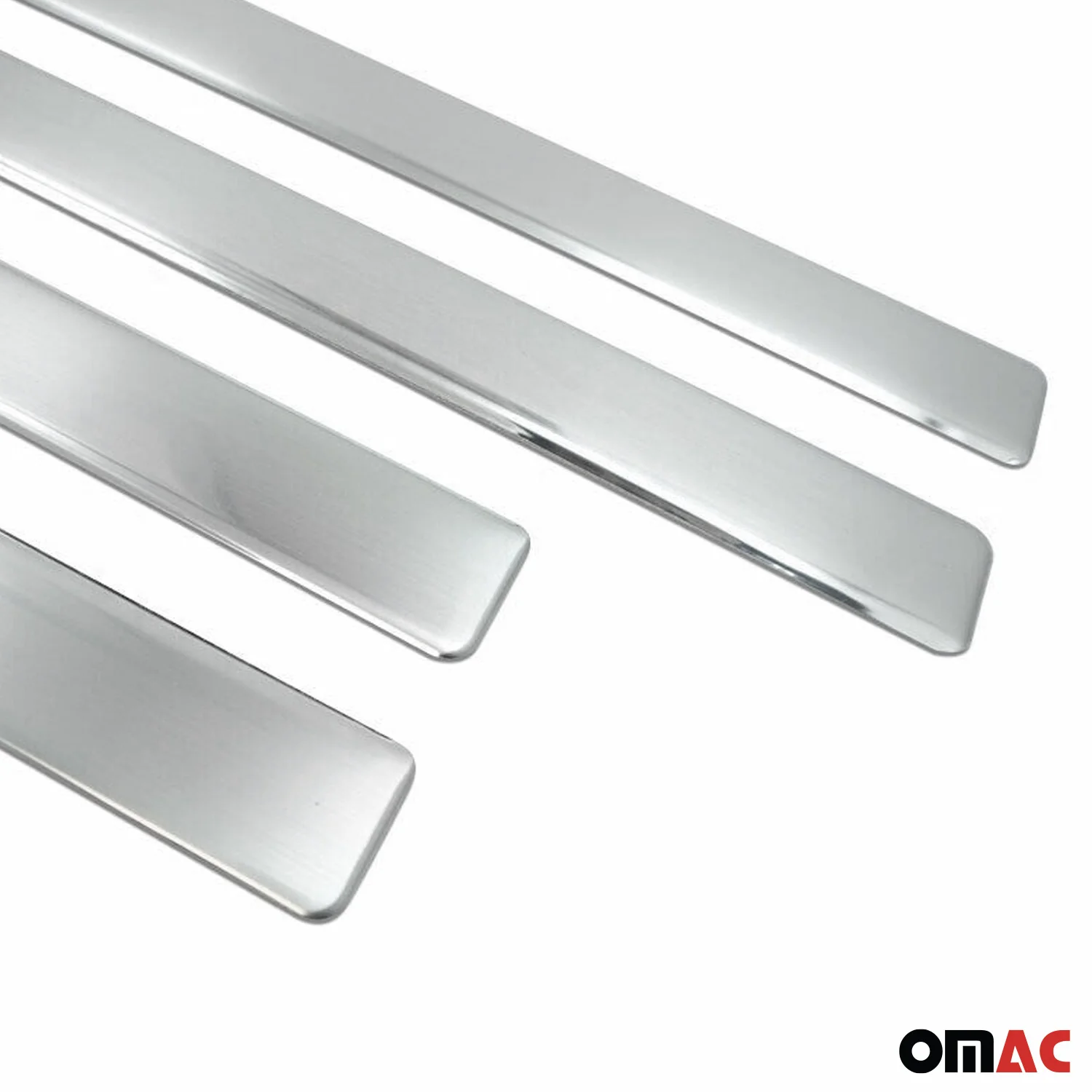 2002-2007 Alfa Romeo 147 Door Sill Scuff Plate Scratch Protector Stainless Steel 4x - Image 3