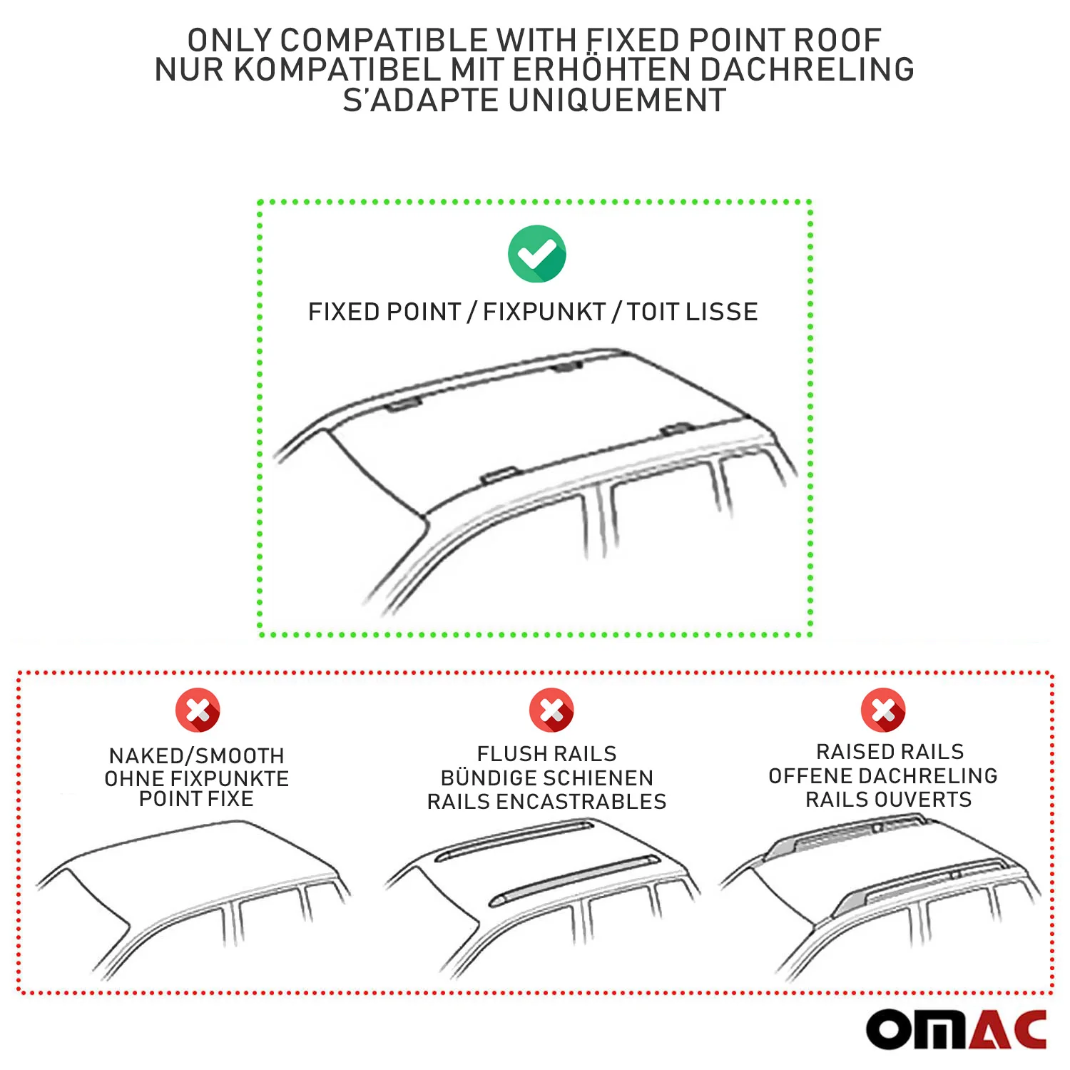 2015-2022 RAM ProMaster City Roof Rack Cross Bars Silver - Image 5