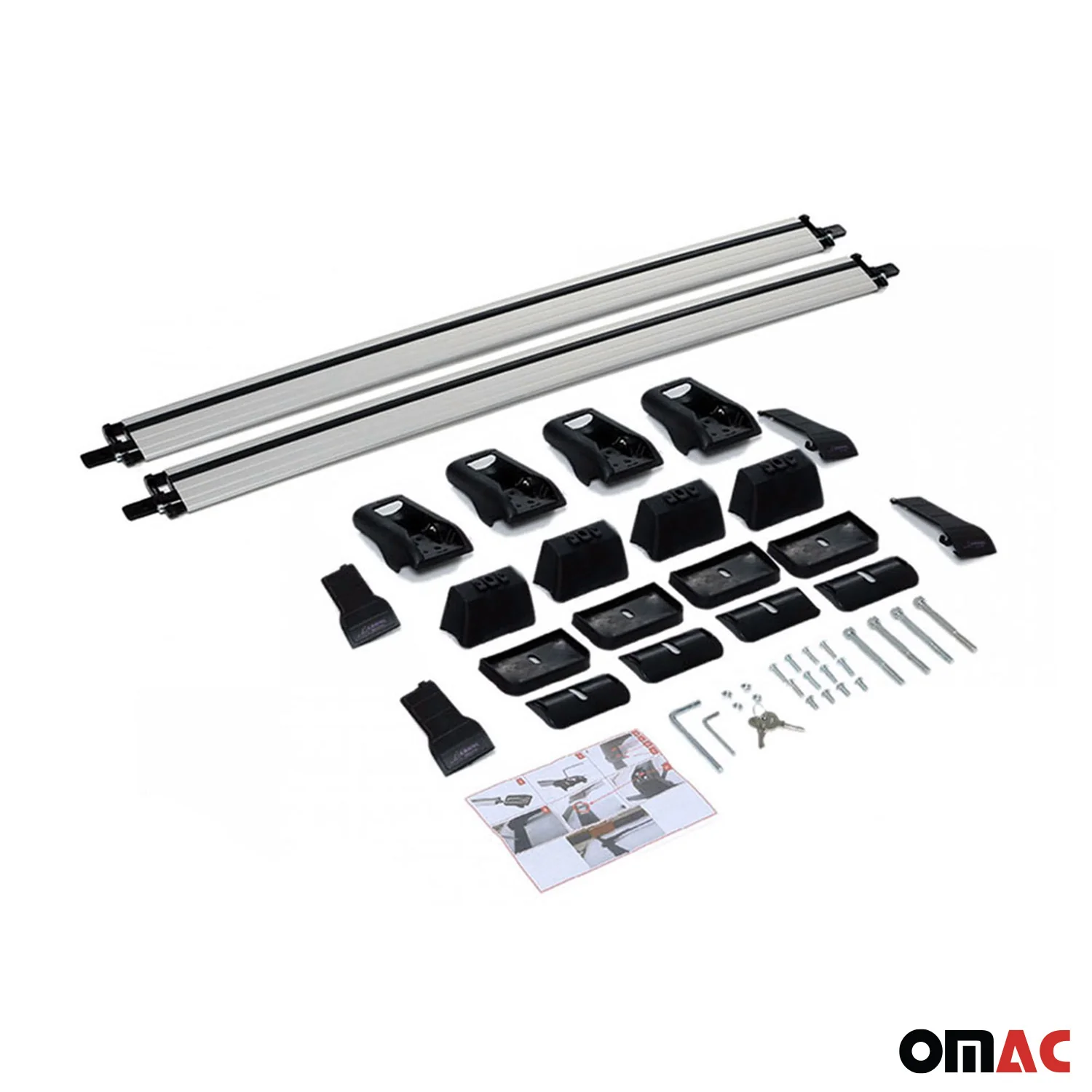 2015-2022 RAM ProMaster City Roof Rack Cross Bars Silver - Image 9