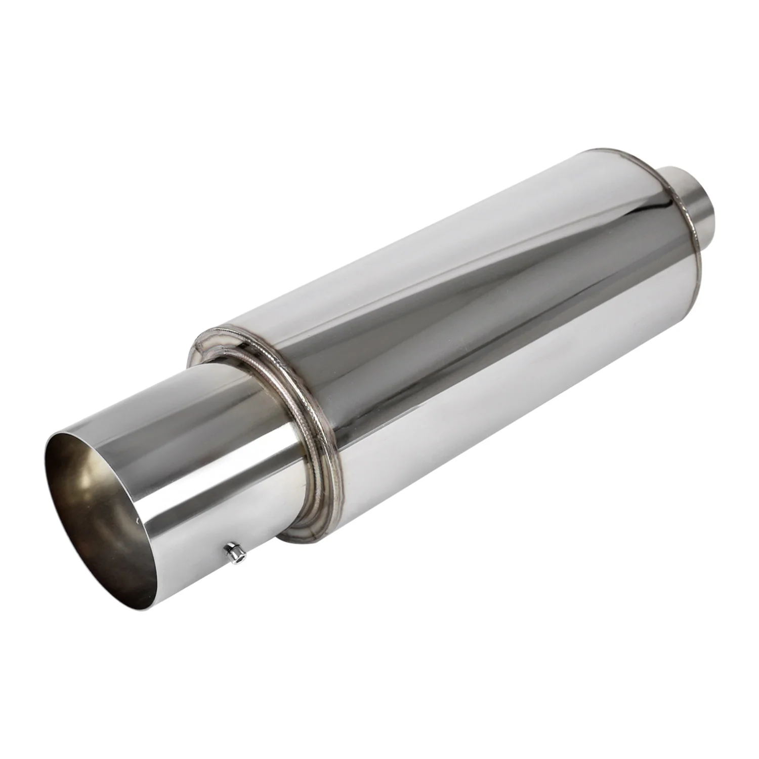 Apexi N1 Style 2.5" Inlet/4" Outlet S.Steel Exhaust Muffler w/Removable Silencer - Image 10