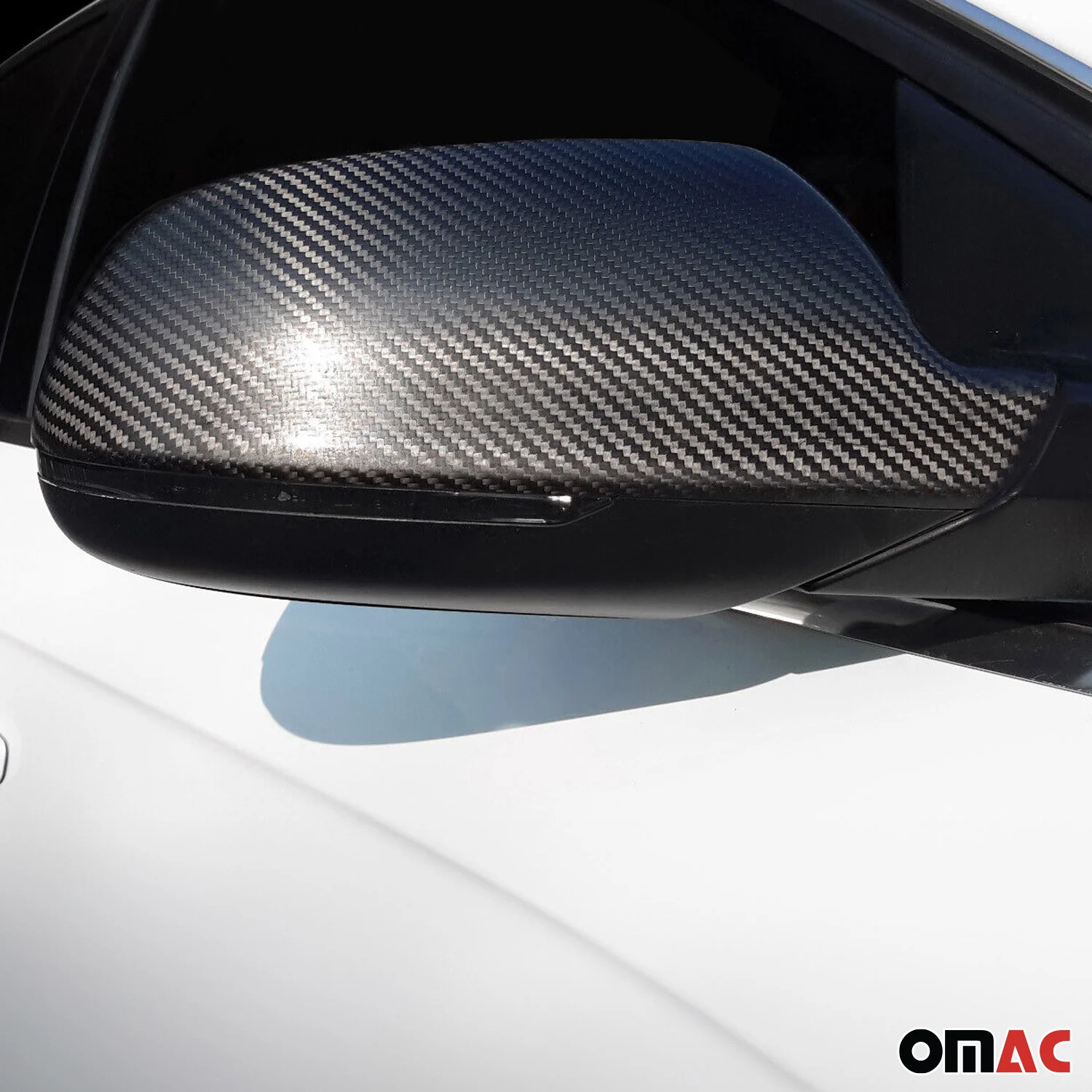 2008-2016 Audi A3 Sedan Sportback Cabrio Side Mirror Cover Caps Carbon Fiber Gloss Black 2 Pcs - Image 3
