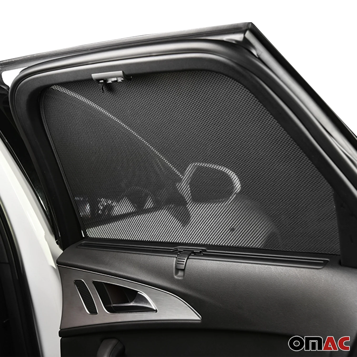 2004-2010 BMW X3 E83 Side Rear Window Curtain Mesh Black 2Pcs - Image 10