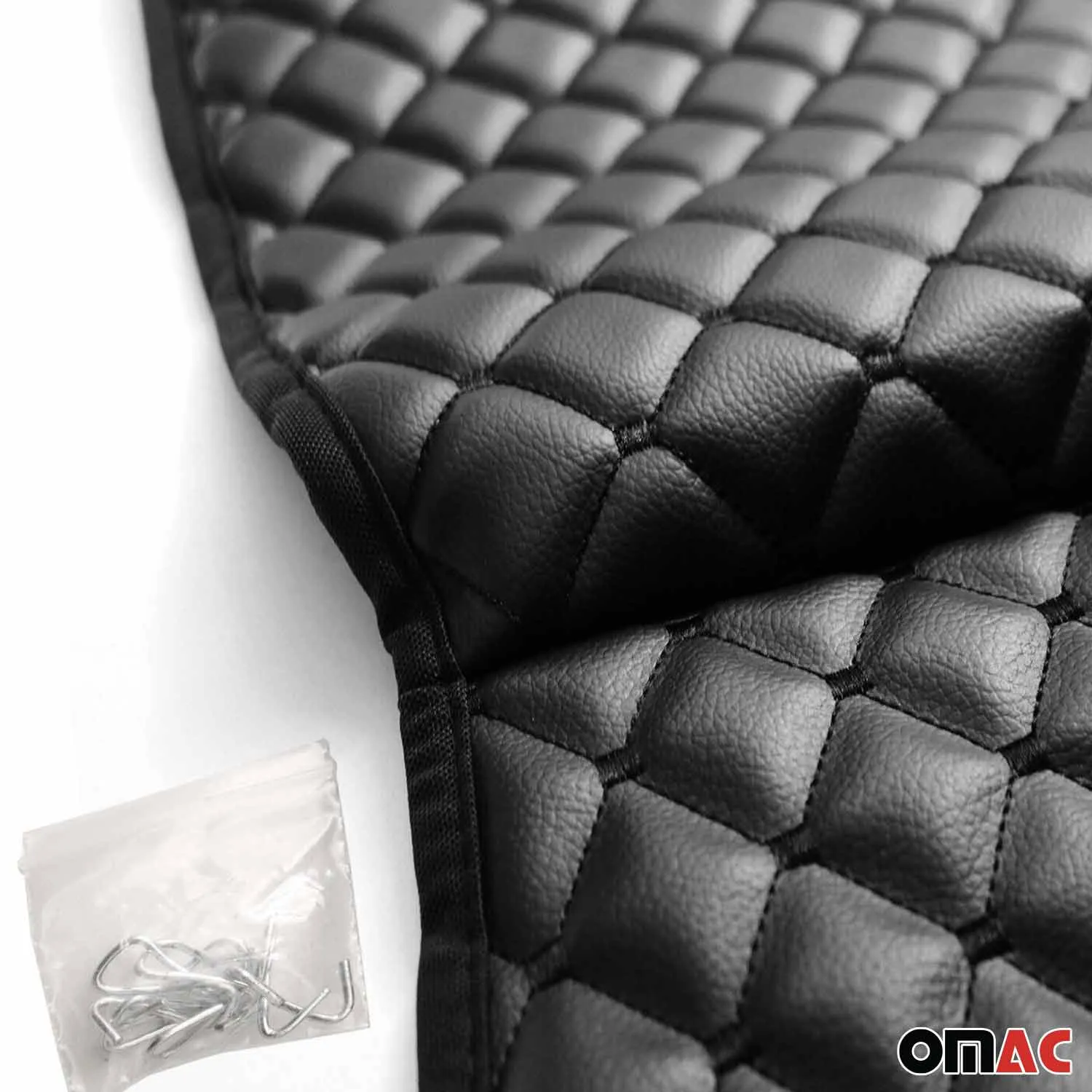 Porsche Leather Breathable Front Seat Cover Pads Black - Image 8
