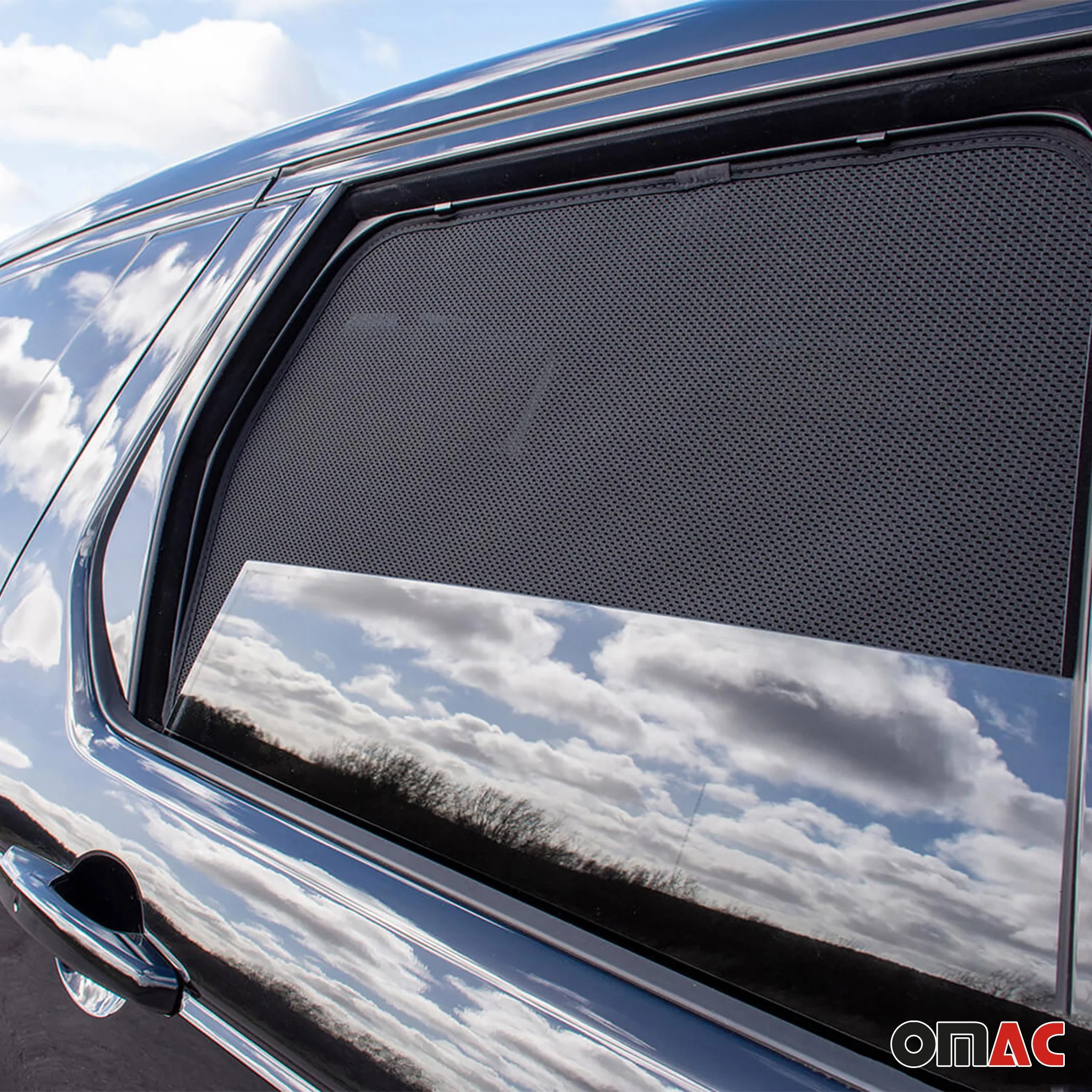 2015-2019 Land Rover Discovery Sport Side Rear Window Curtain Mesh Black 2Pcs - Image 8