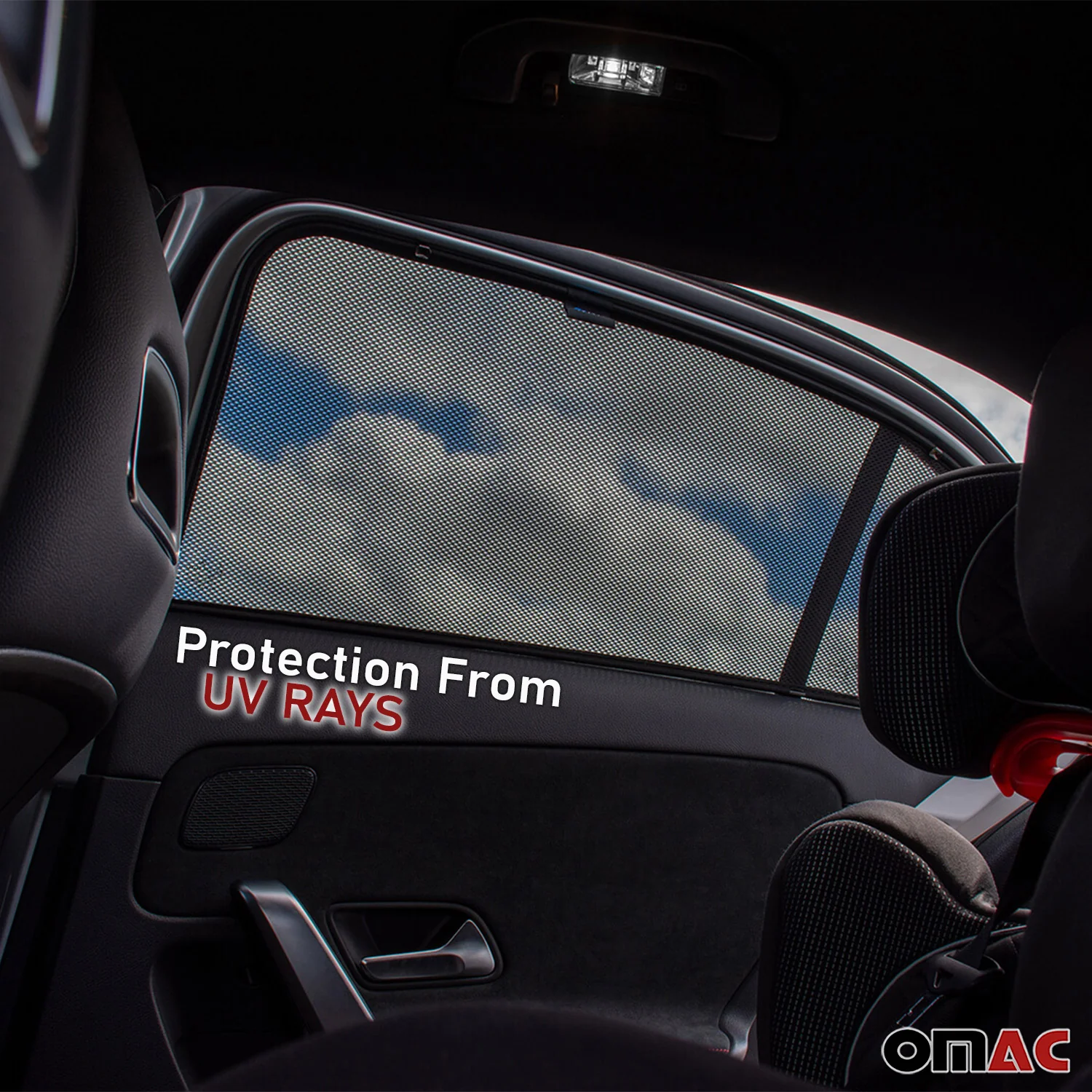 2008-2015 Land Rover LR2 Side Rear Window Curtain Mesh Black 2Pcs - Image 7