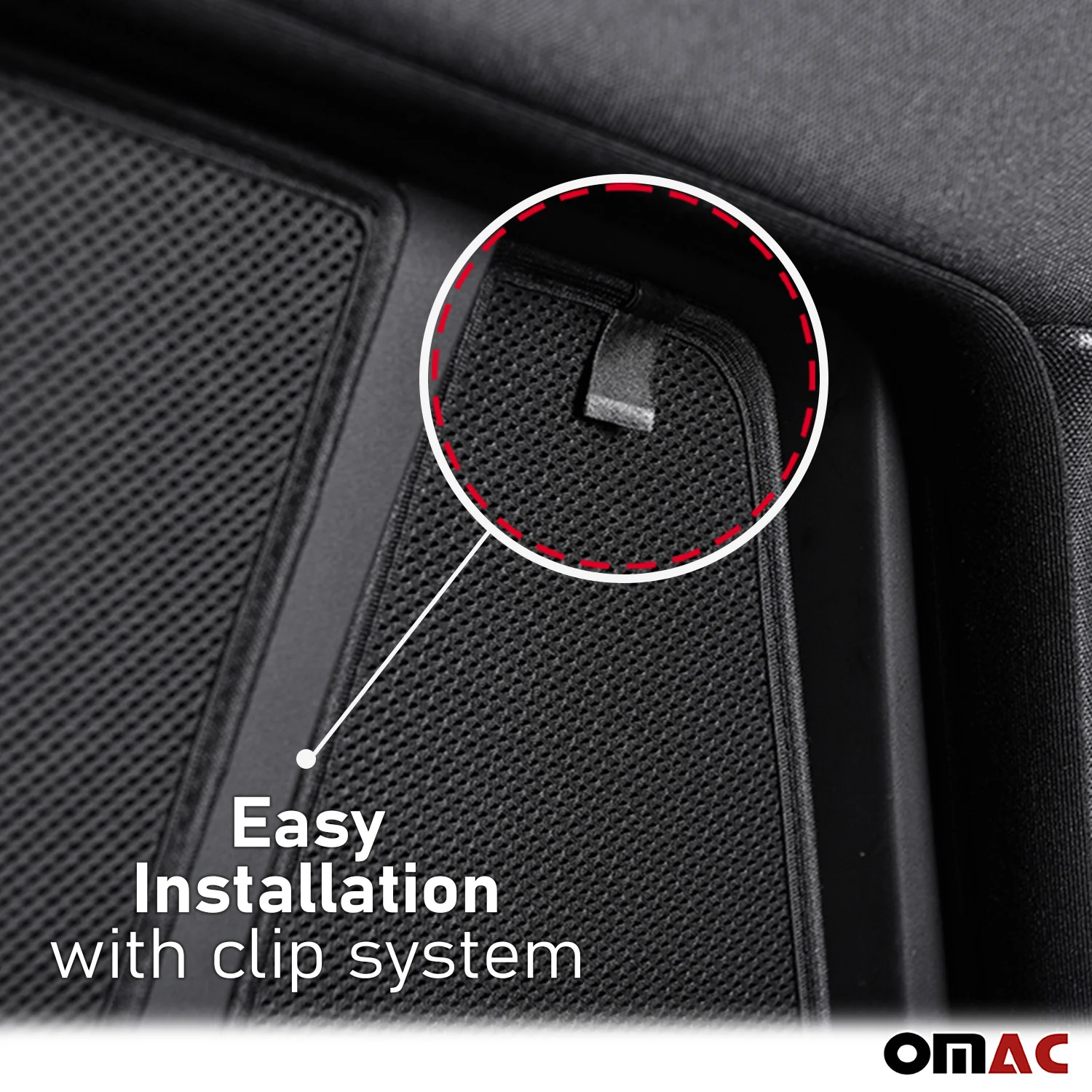 2010-2020 Volkswagen Amarok Side Rear Window Curtain Mesh Black 2Pcs - Image 6
