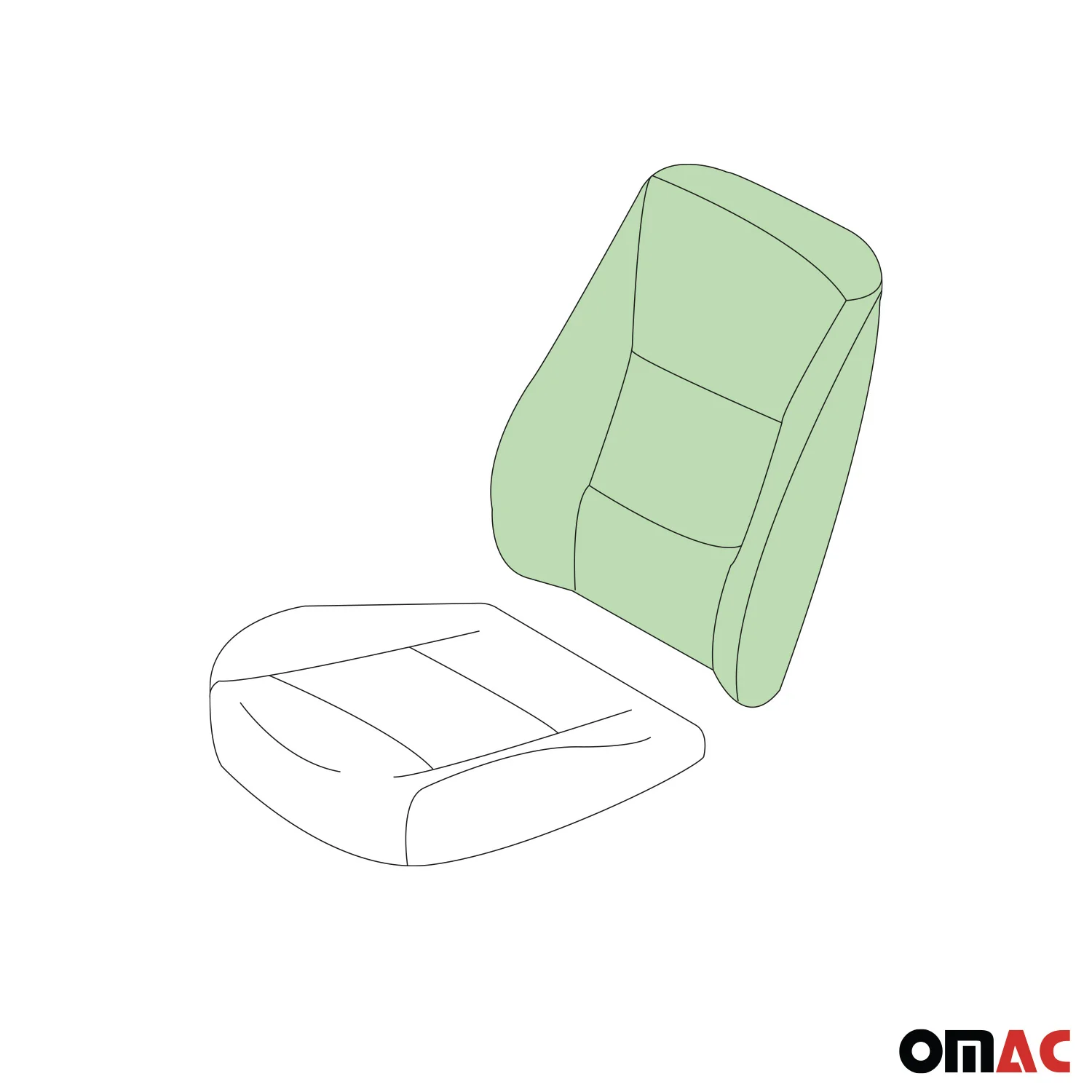 1992-2003 Volkswagen Eurovan Backrest Seat Cushion Foam Pad - Image 7