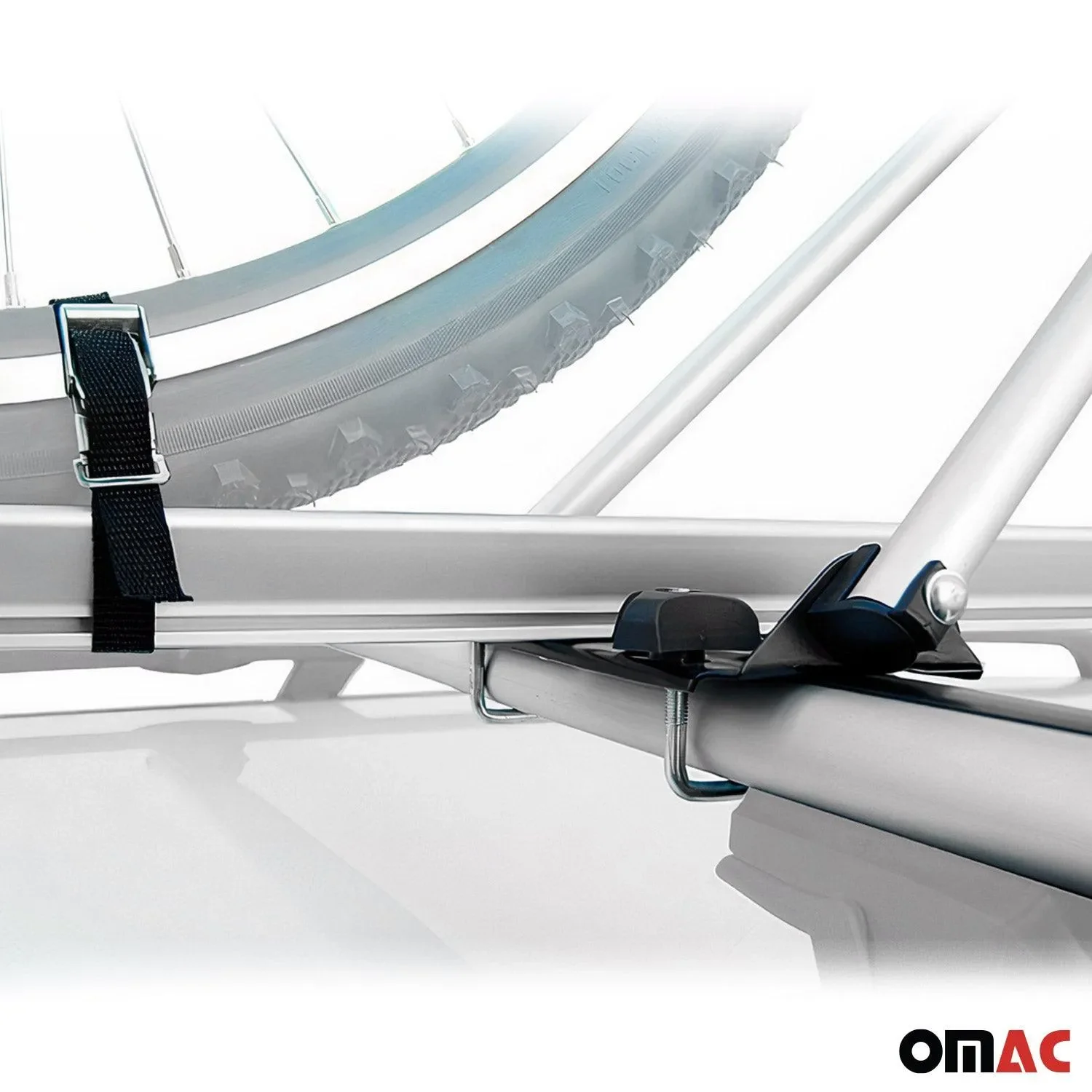 2005-2011 Mercedes M Class W164 Bike Rack Carrier Roof Racks Set Alu Gray - Image 10