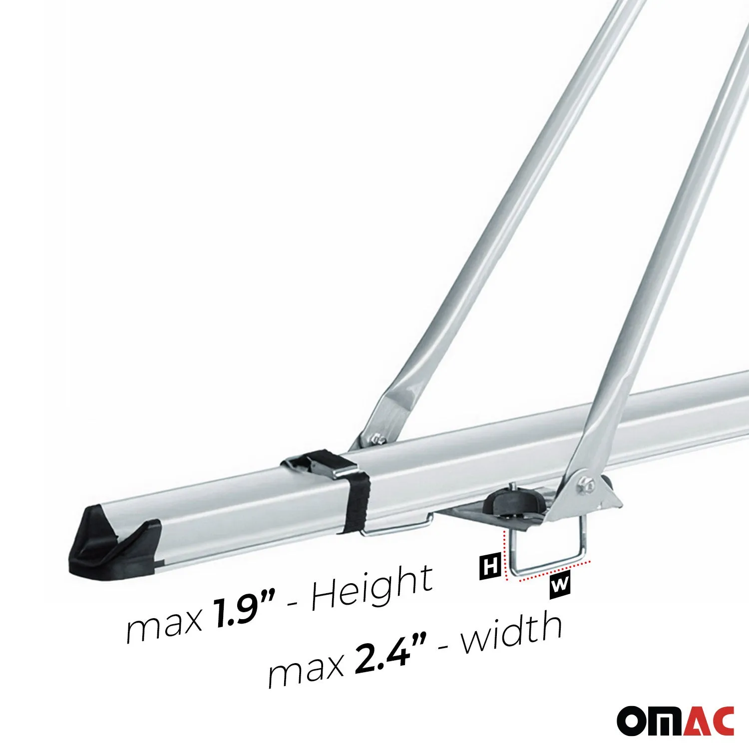 2017-2021 Mazda CX-5 Bike Rack Carrier Roof Racks Set Gray 3Pcs - Image 6