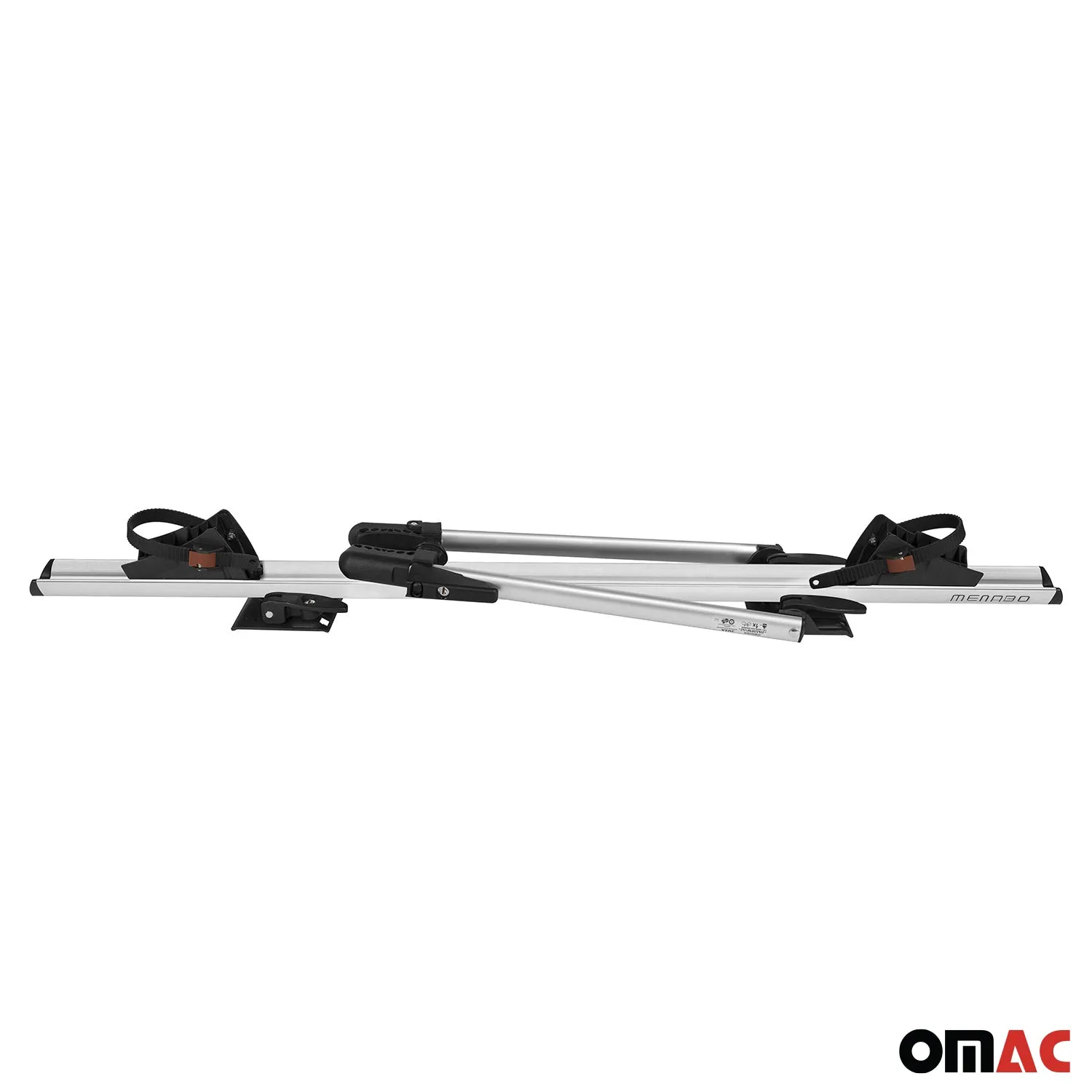 Bike Carrier Roof Rail Rack Cross Bars Luggage 42" Black Aluminum Set - Image 8