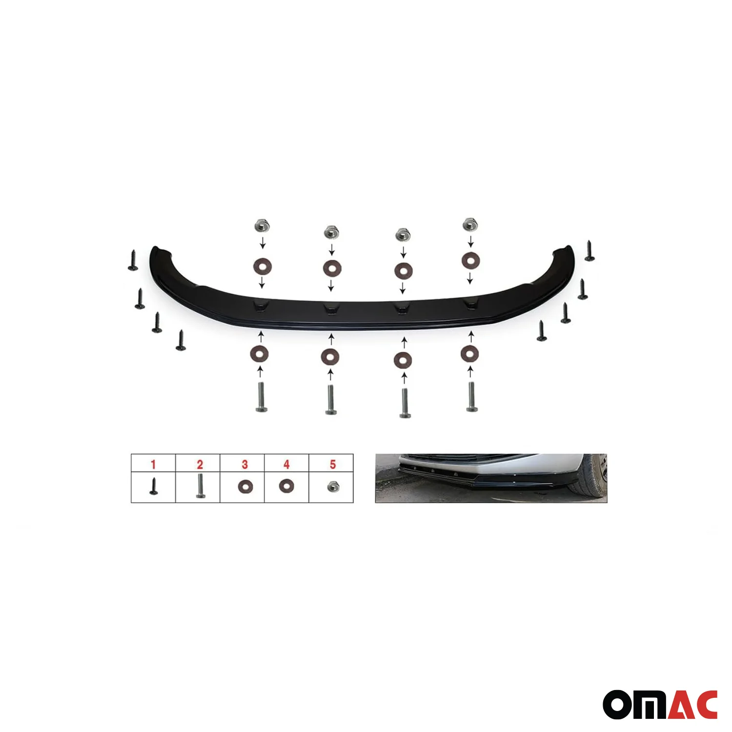 2012-2015 Honda Civic Sedan Front Bumper Lip Splitter - Image 7
