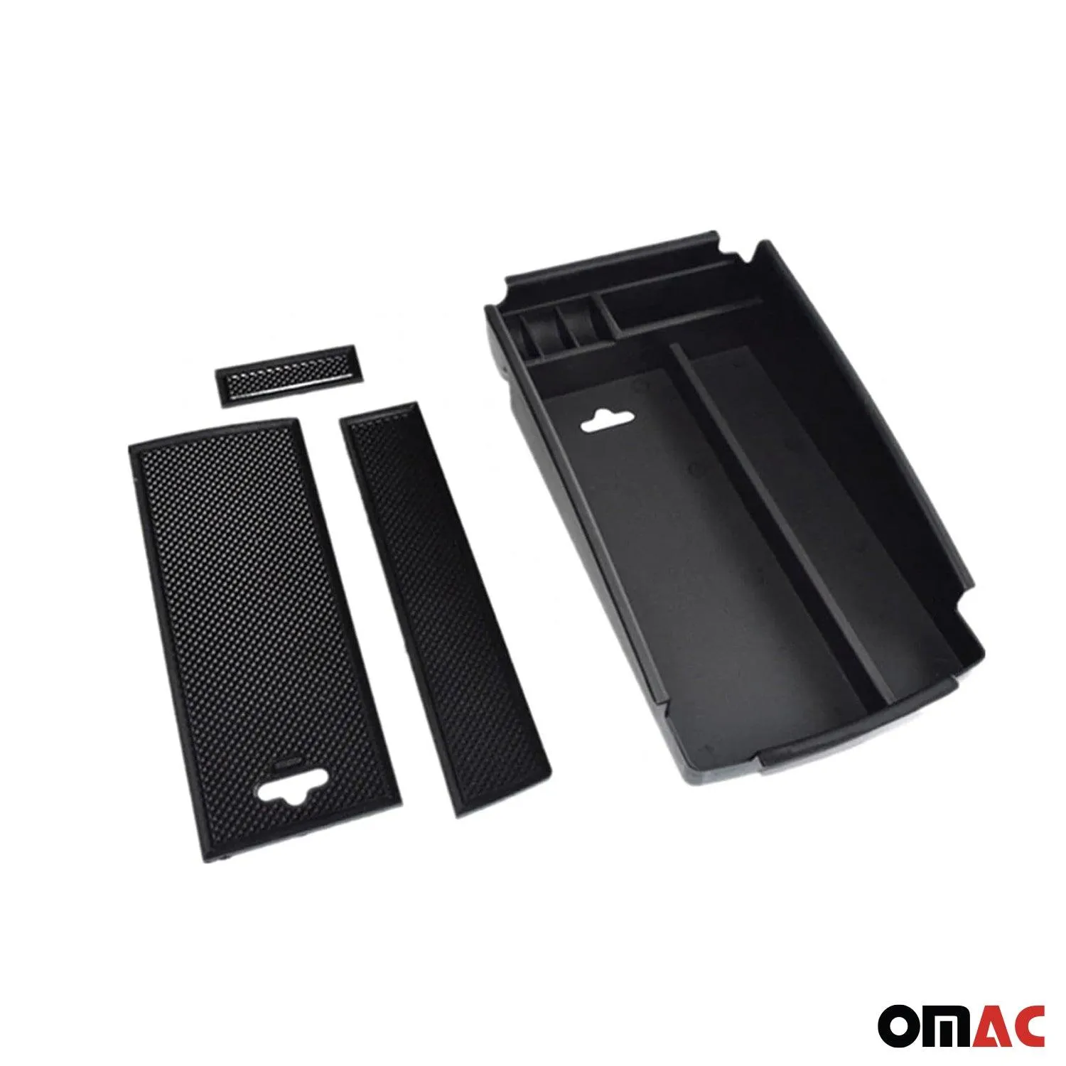 2012-2014 VW Passat B7 Center Console Armrest Storage Tray Black 1Pc - Image 4
