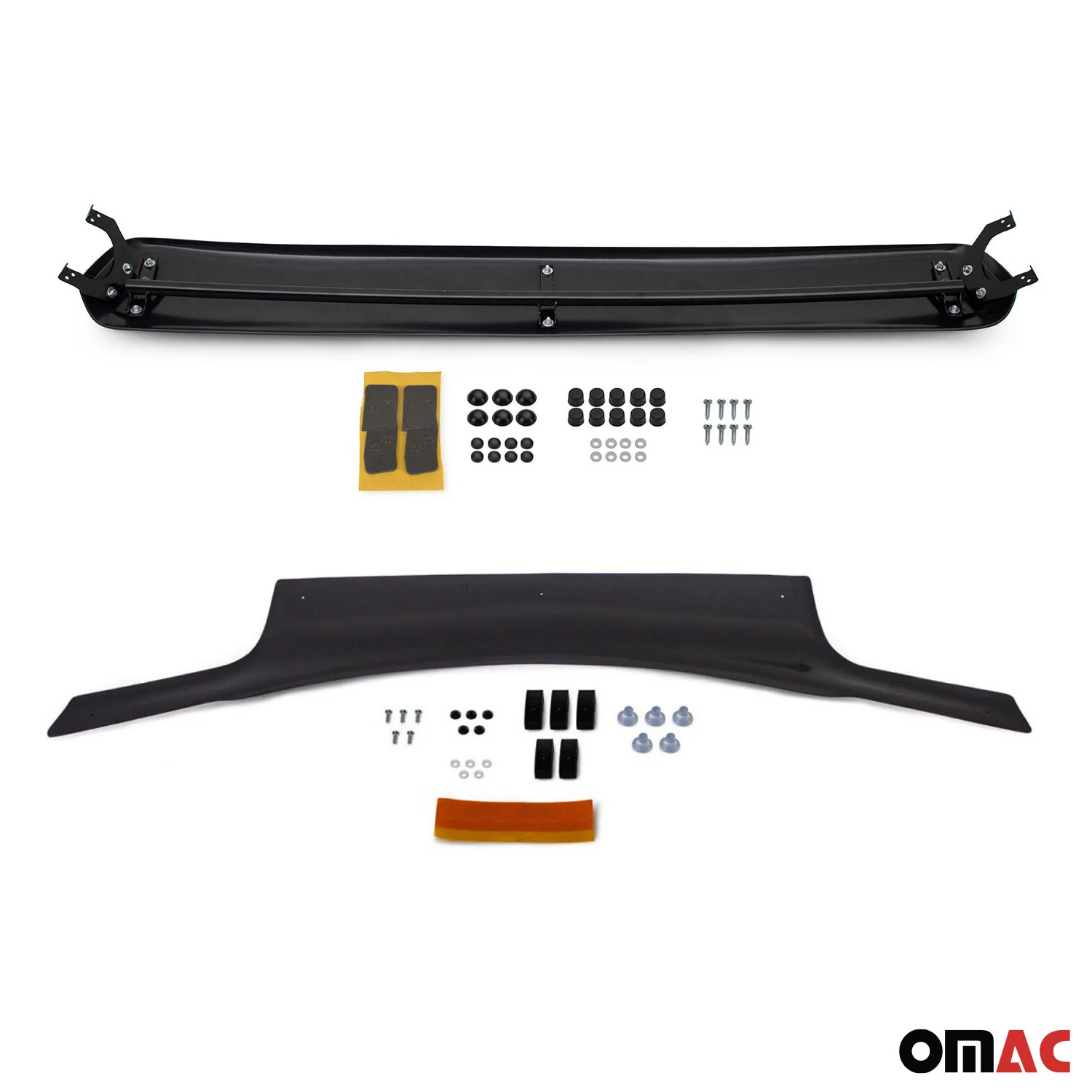 2002-2009 Ford Transit Connect Windshield Sun Visor & Bug Shield Deflector Kit 2Pcs Smoke - Image 8