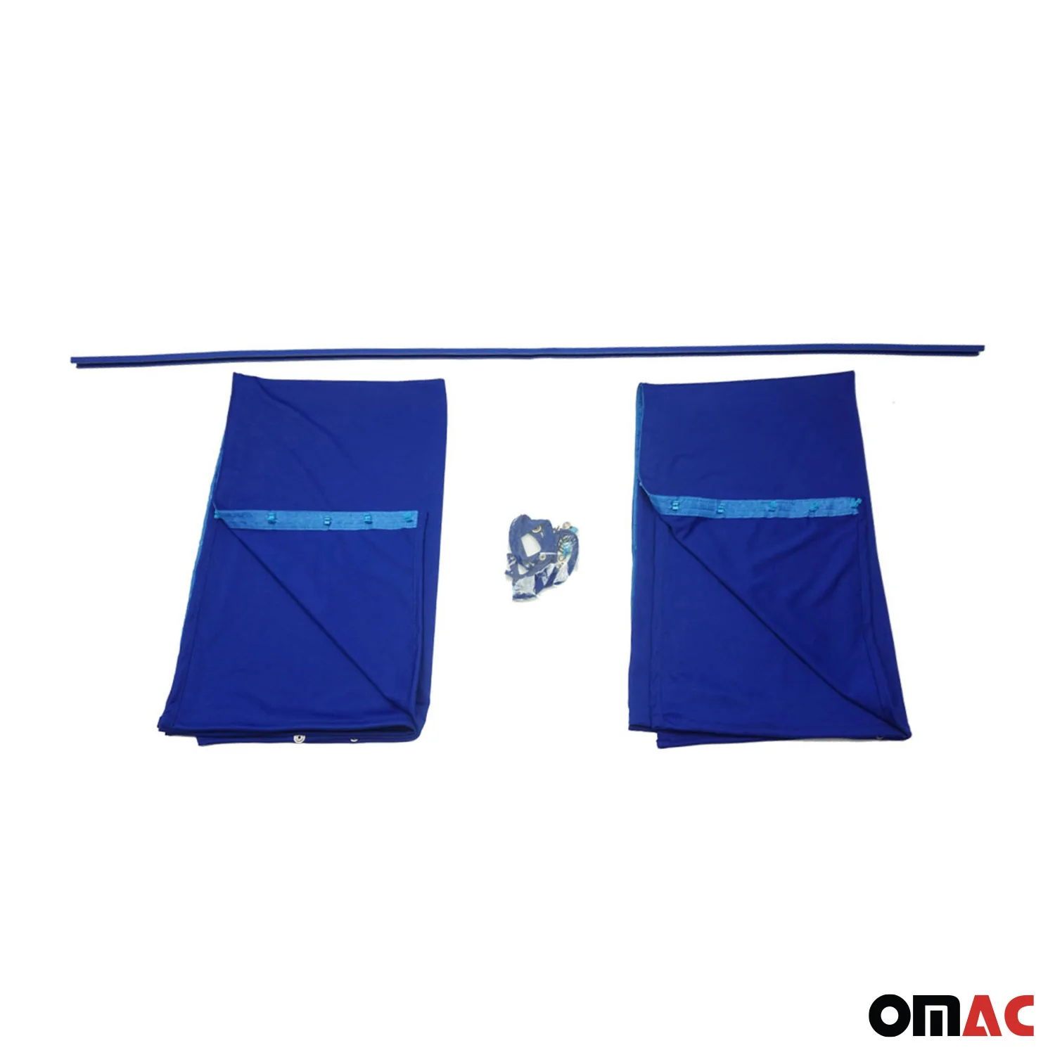 63" x 71" Cab Divider Van Cabin Curtain Campervan Kit Dark Blue - Image 9