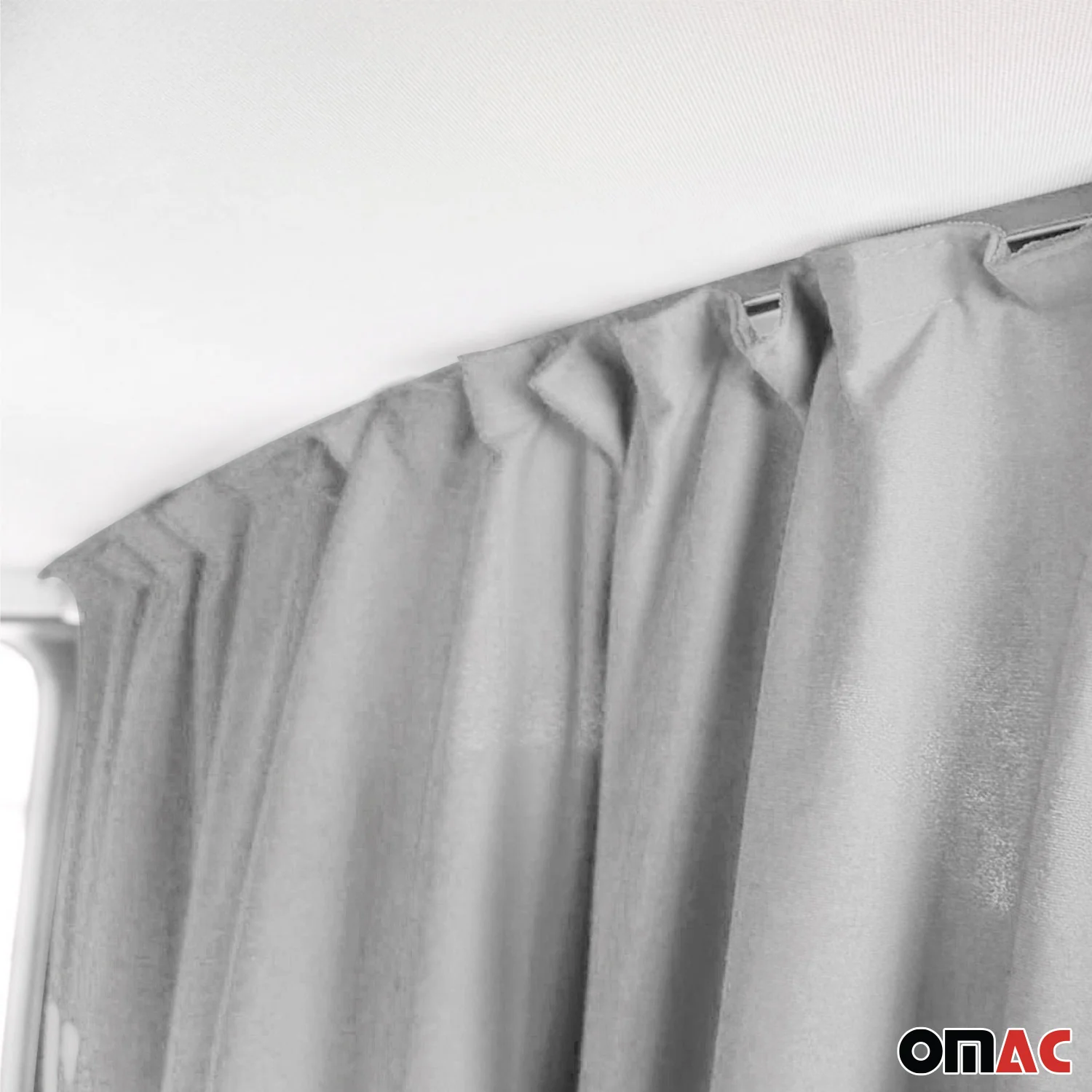 63" x 71" Cab Divider Van Cabin Curtain Campervan Kit Grey - Image 7