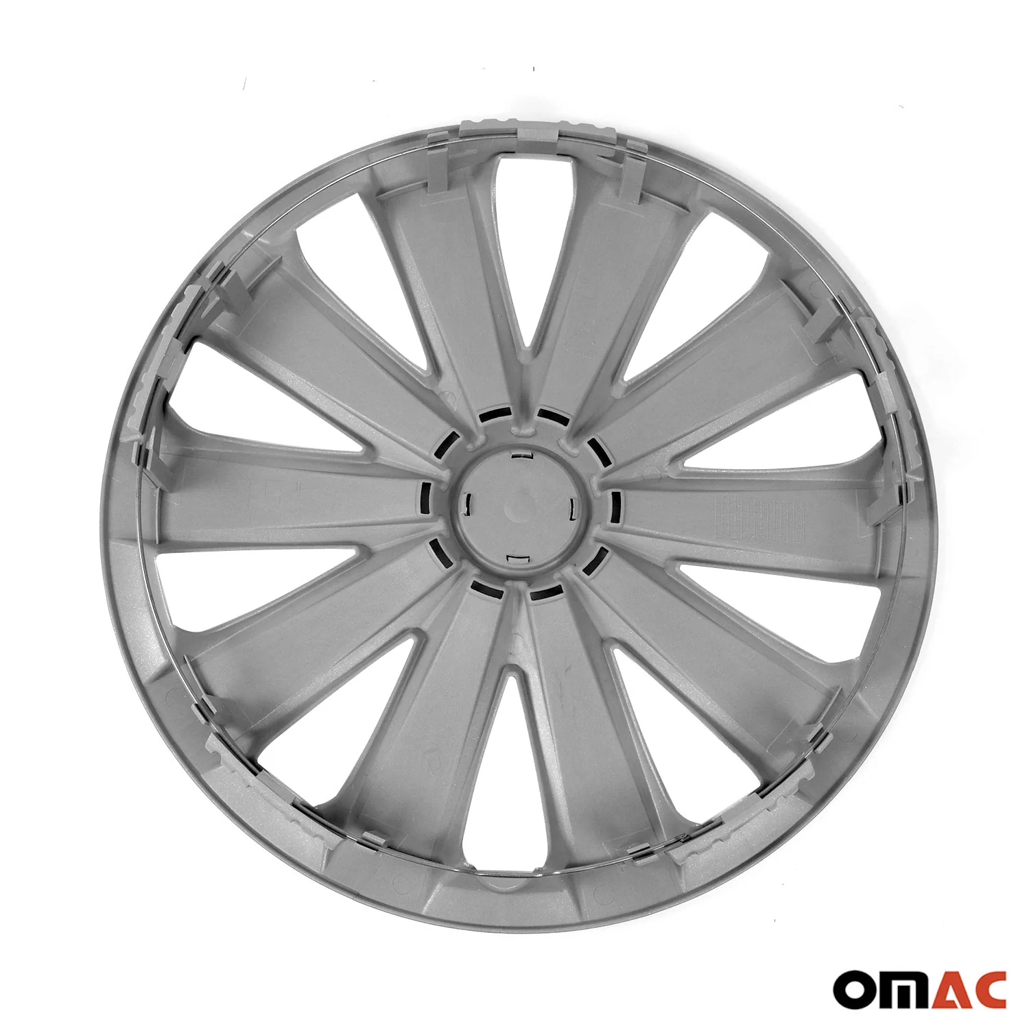 California Hub Caps Wheel Cover 15'' Silver Full Set 4 pcs. - Image 9