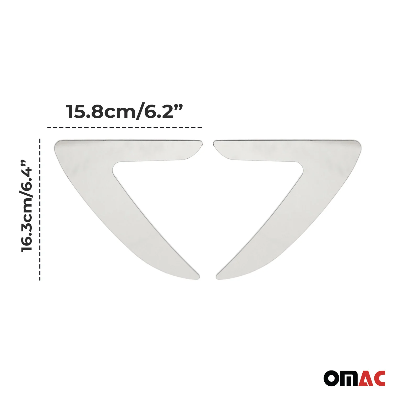 Buick Side Door Molding Trim Decorative Stainless Steel Silver 2 Pcs - Image 3