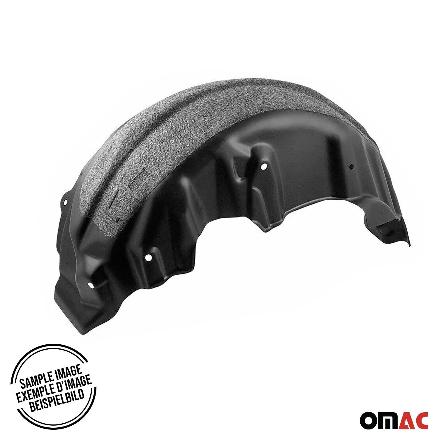 2021-2023 Kia Rio Rear Set Wheel Arch Liner Splash Fender Guard Black 2 Pcs - Image 3