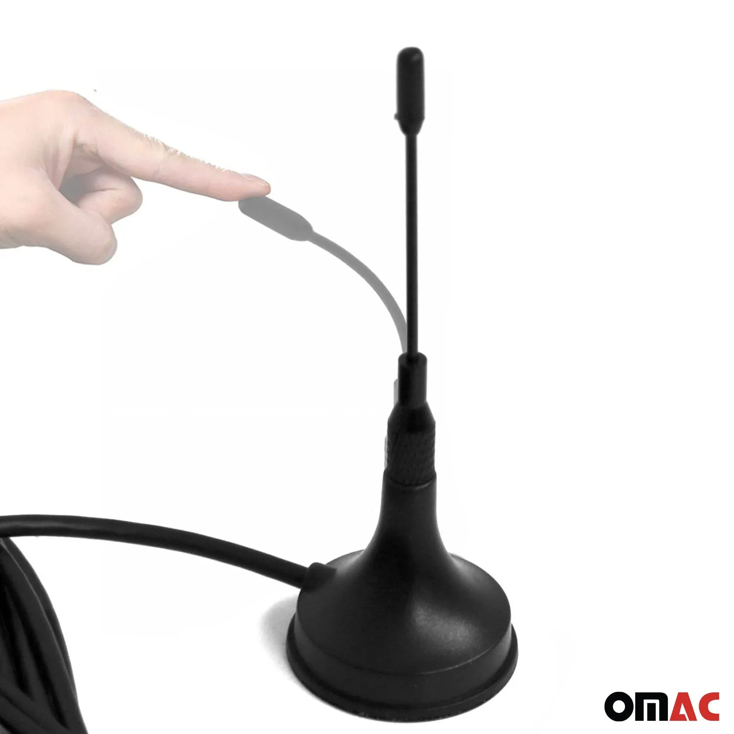 Car Radio Antenna Amplified AM / FM Signal Aerial Roof Magnet Mount - Image 6