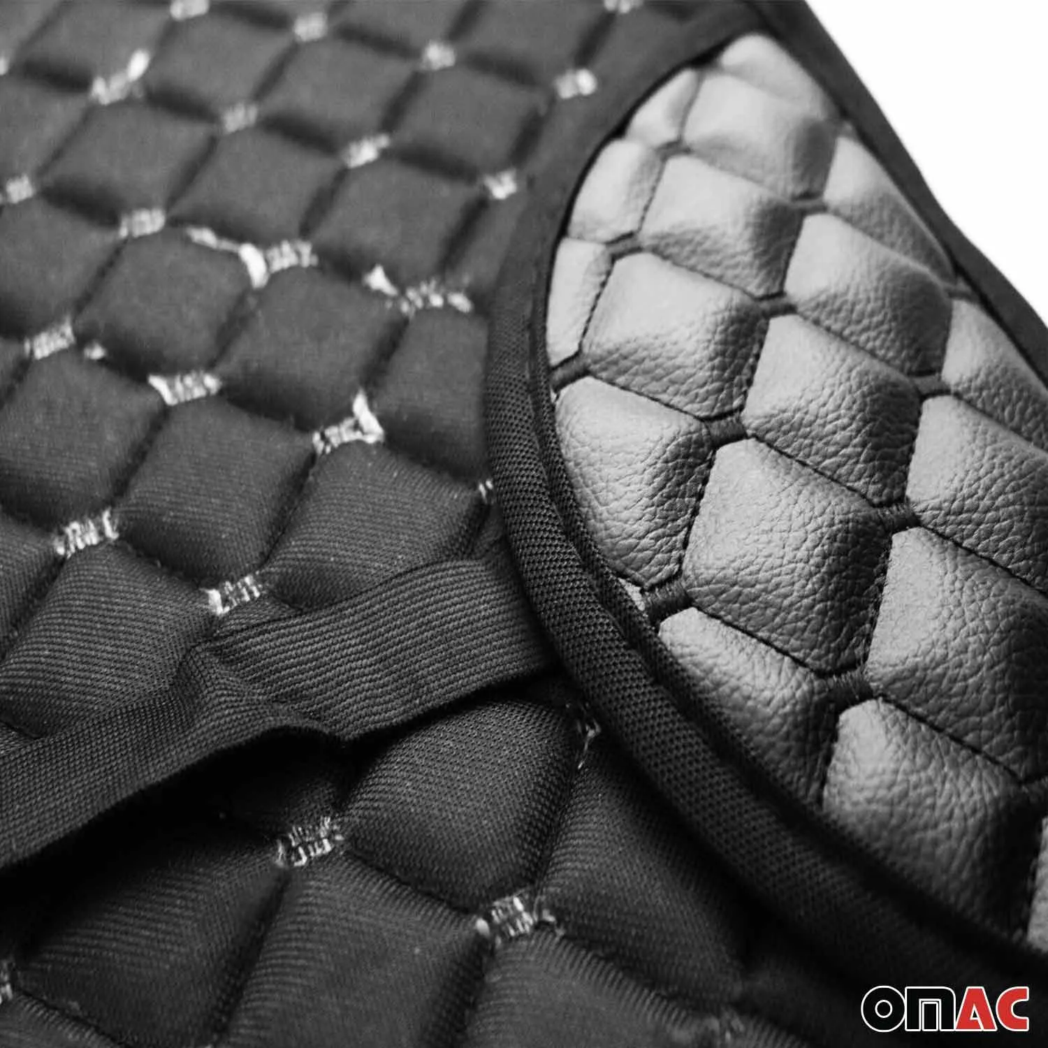 Chevrolet Tahoe Leather Breathable Front Seat Cover Pads Black - Image 6