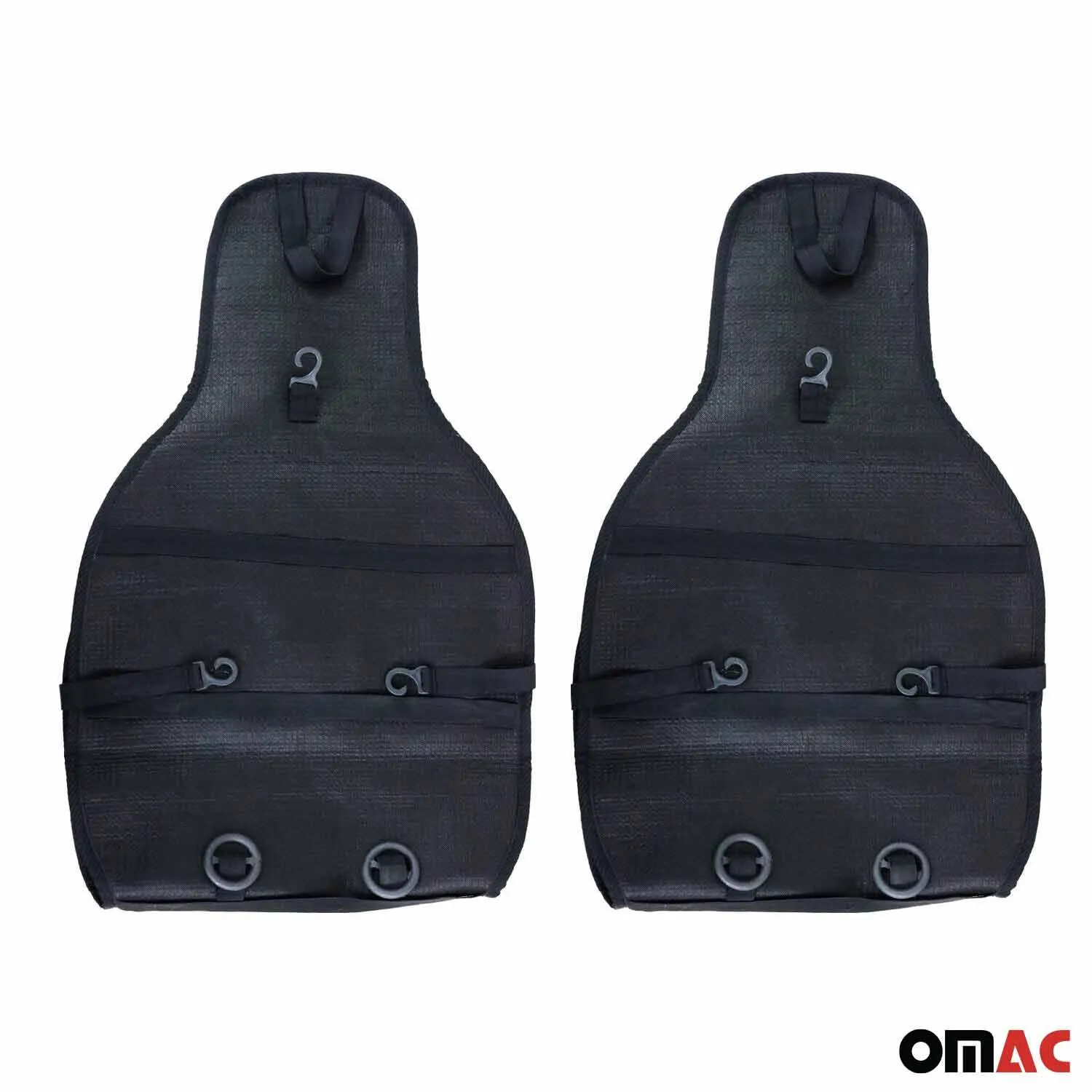 Hummer Antiperspirant Front Seat Cover Pads Black Dark Blue 2 Pcs - Image 7