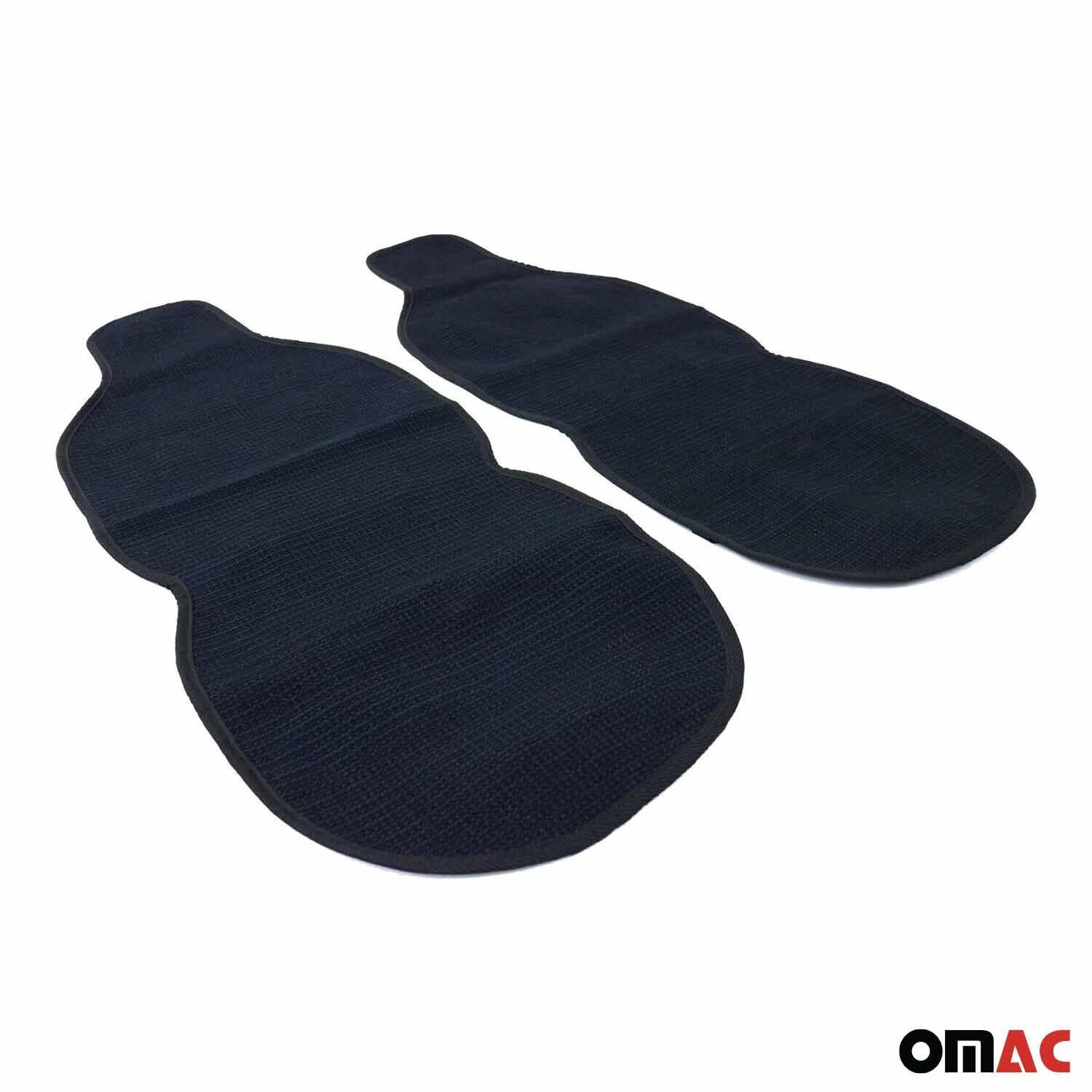 Mazda Antiperspirant Front Seat Cover Pads Black Dark Blue 2 Pcs - Image 4