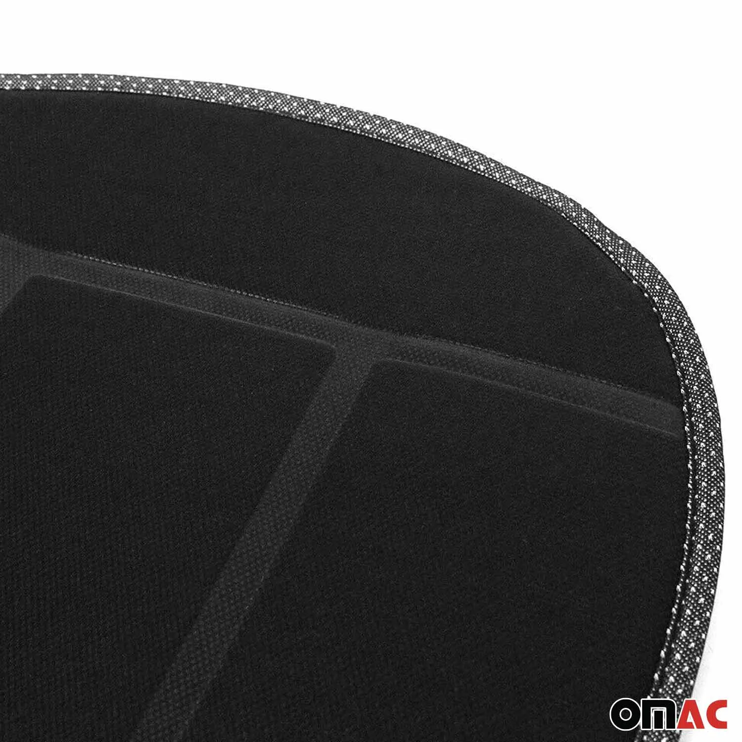 Land Rover Car Seat Protector Cushion Cover Mat Pad Black Black 2 Pcs - Image 8
