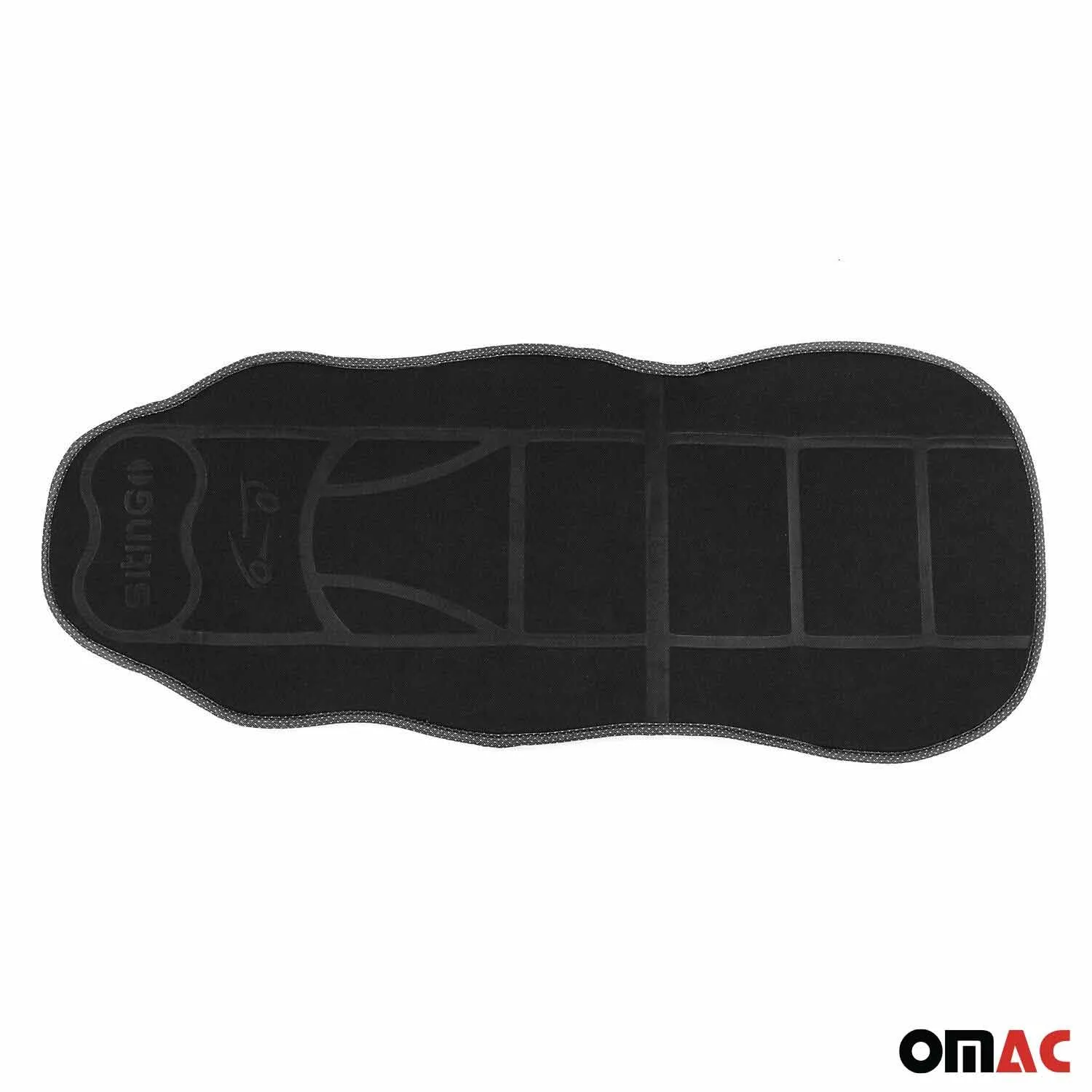 Mazda Car Seat Protector Cushion Cover Mat Pad Black Black 2 Pcs - Image 9