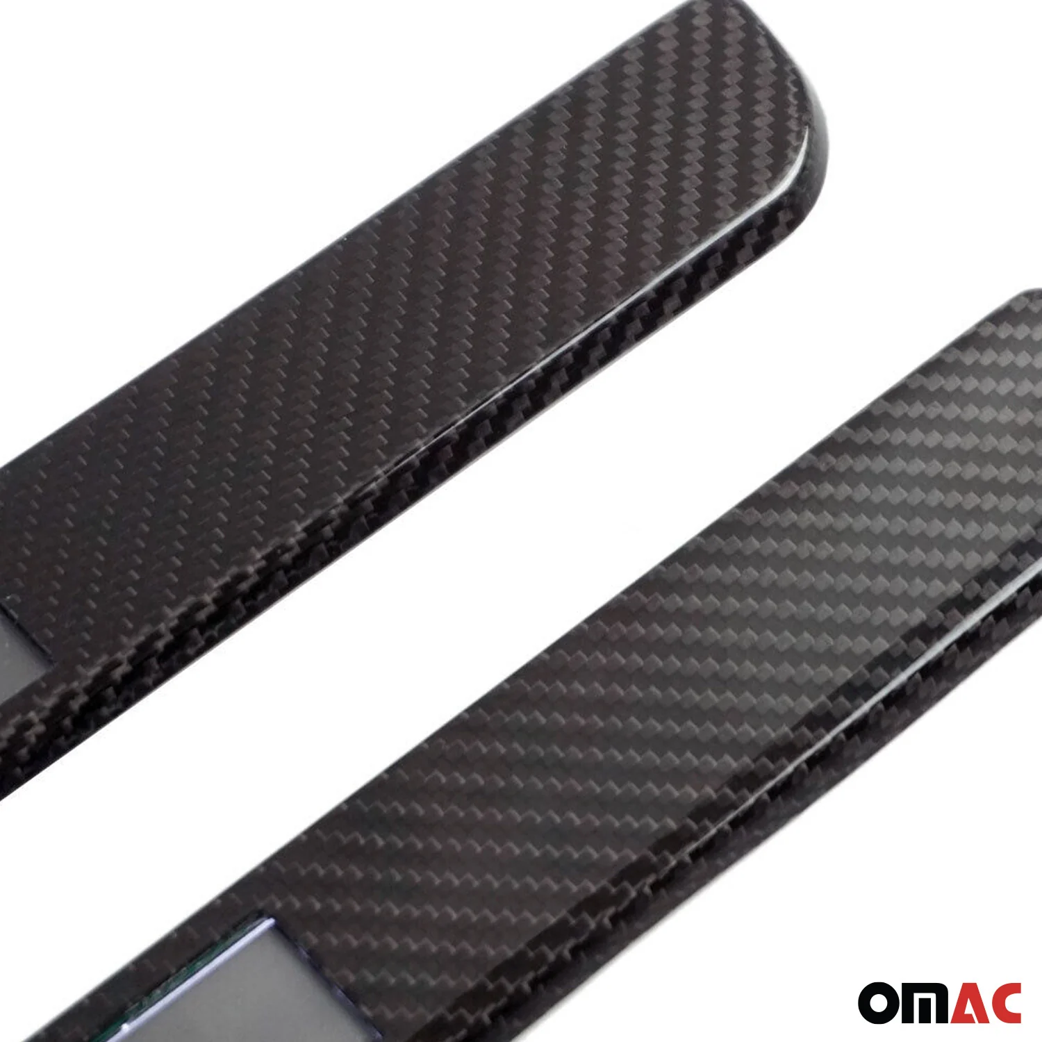 2011-2014 Chevrolet Cruze Sedan Door Sill Scuff Plate Illuminated Carbon Fiber Black 2Pcs - Image 6