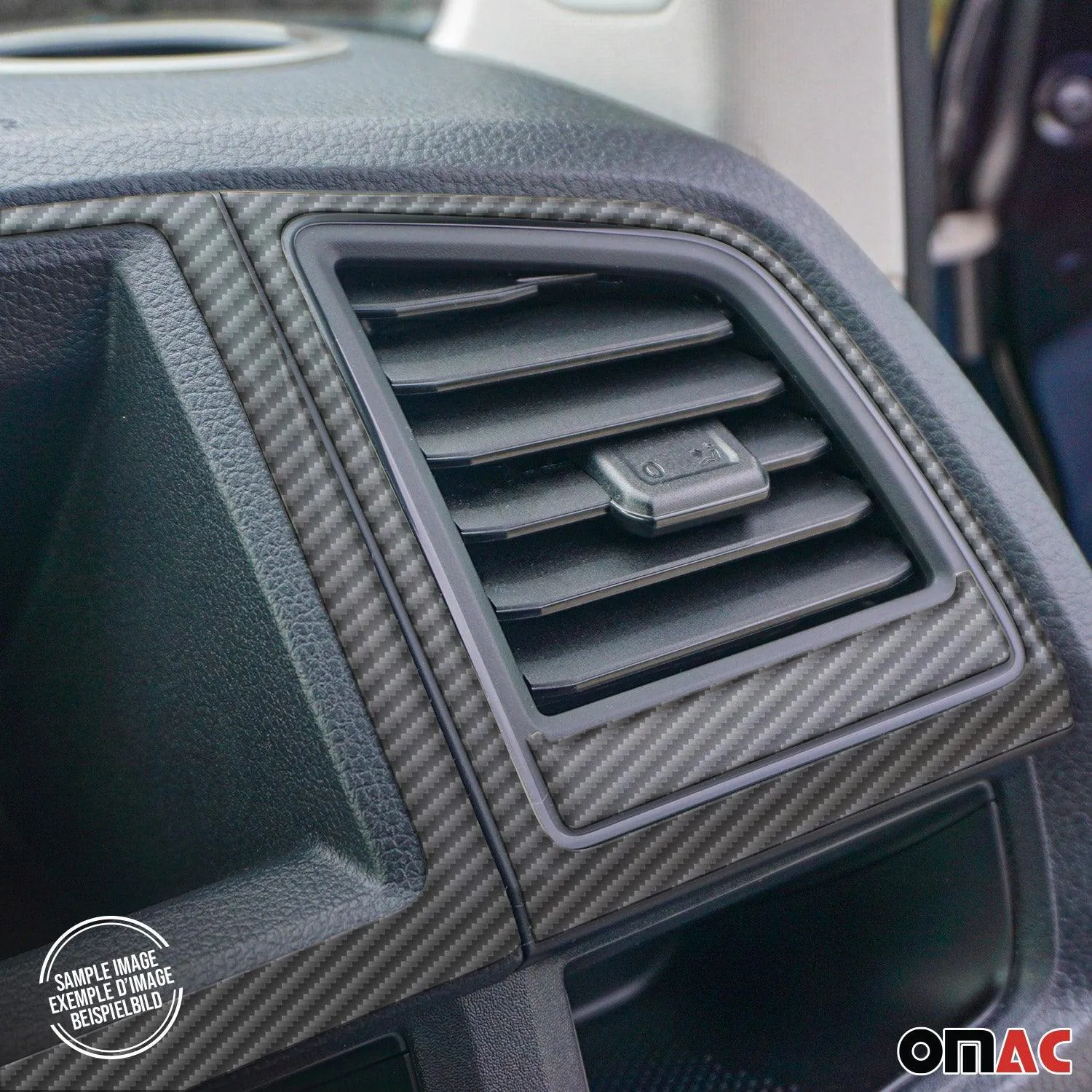 2006-2010 VW Passat B6 Carbon Look Dashboard Console Trim Kit 21Pcs - Image 4