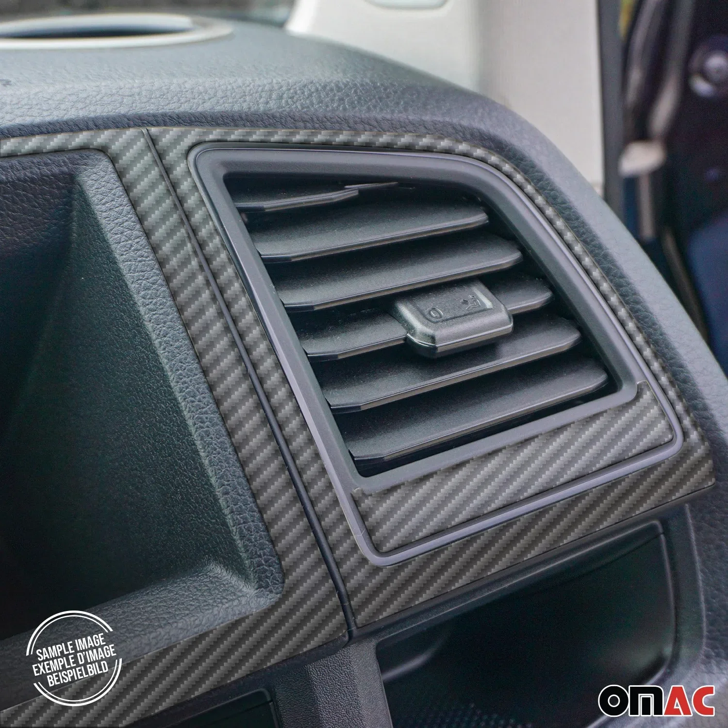 2015-2020 Ford Transit Carbon Look Dashboard Console Trim Kit 29 Pcs - Image 4