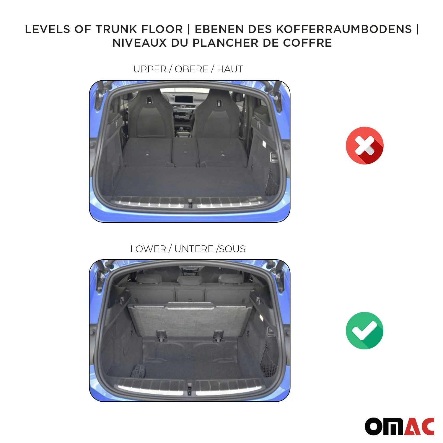 2019-2026 Toyota Corolla Hatchback Cargo Liner Trunk Mat All Weather All Type Engine Lower Trunk - Image 3