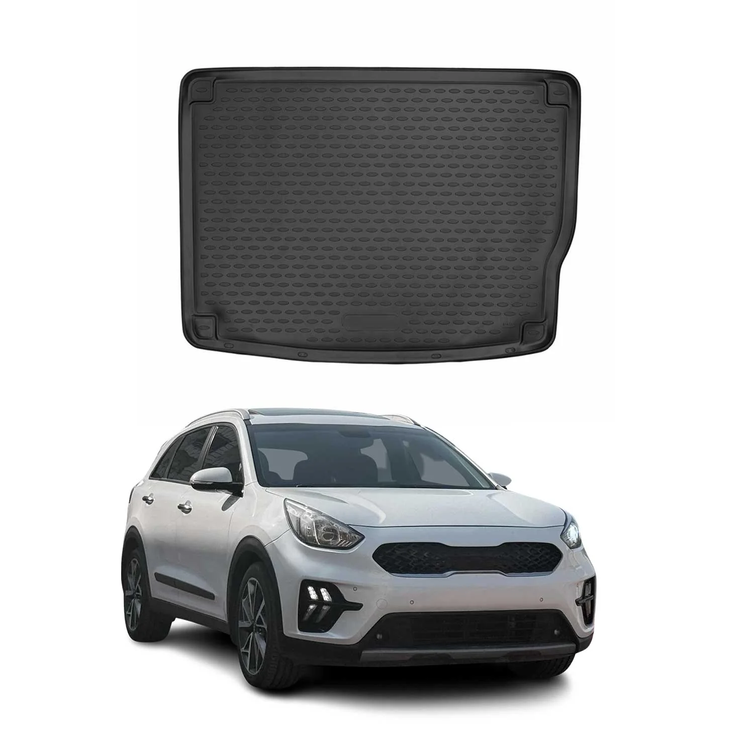 2017-2022 Kia Niro 1.gen Plug-in Hybrid (PHEV) Cargo Liner Trunk Mat All Weather Black