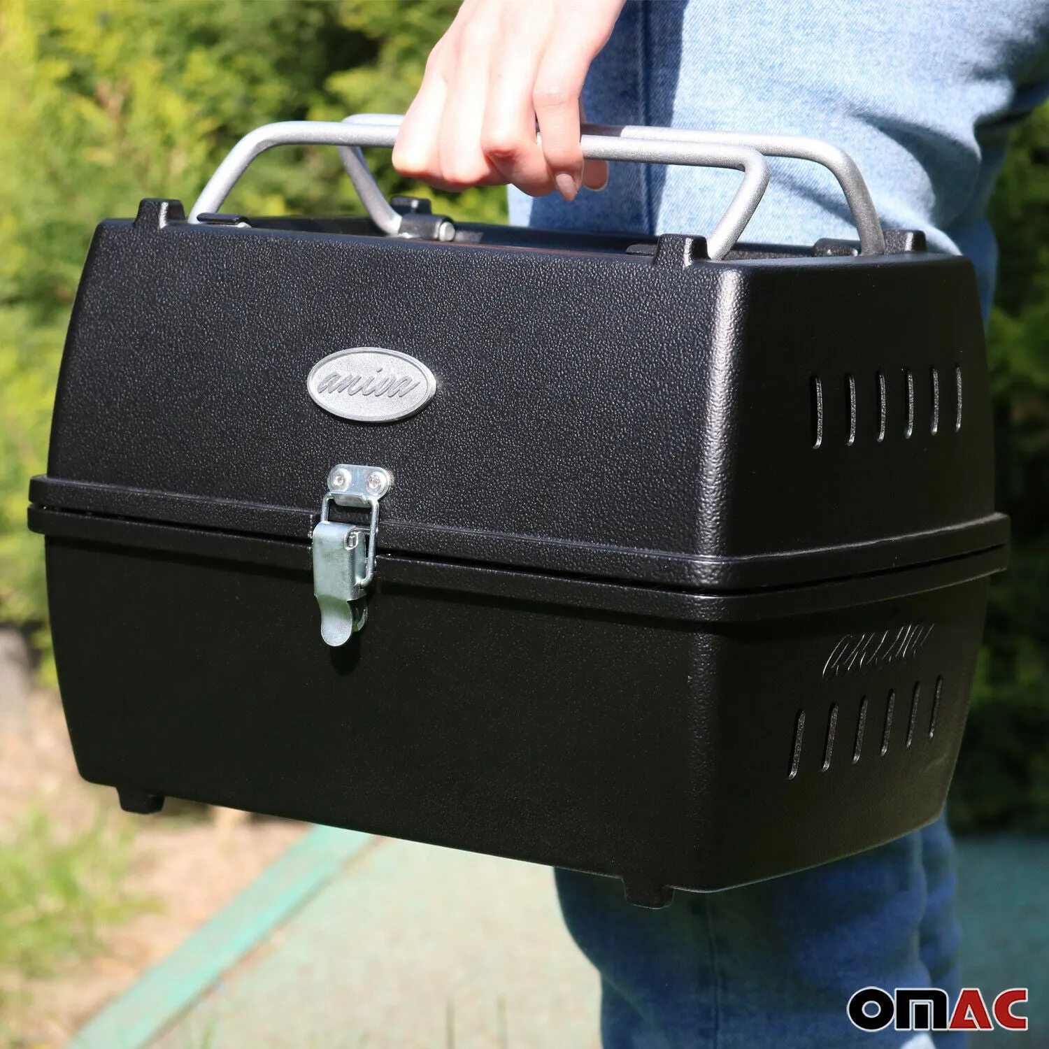 Charcoal Grill Portable Grill Garden Outdoor Black Picnic Grill 13 Pcs BBQ - Image 10