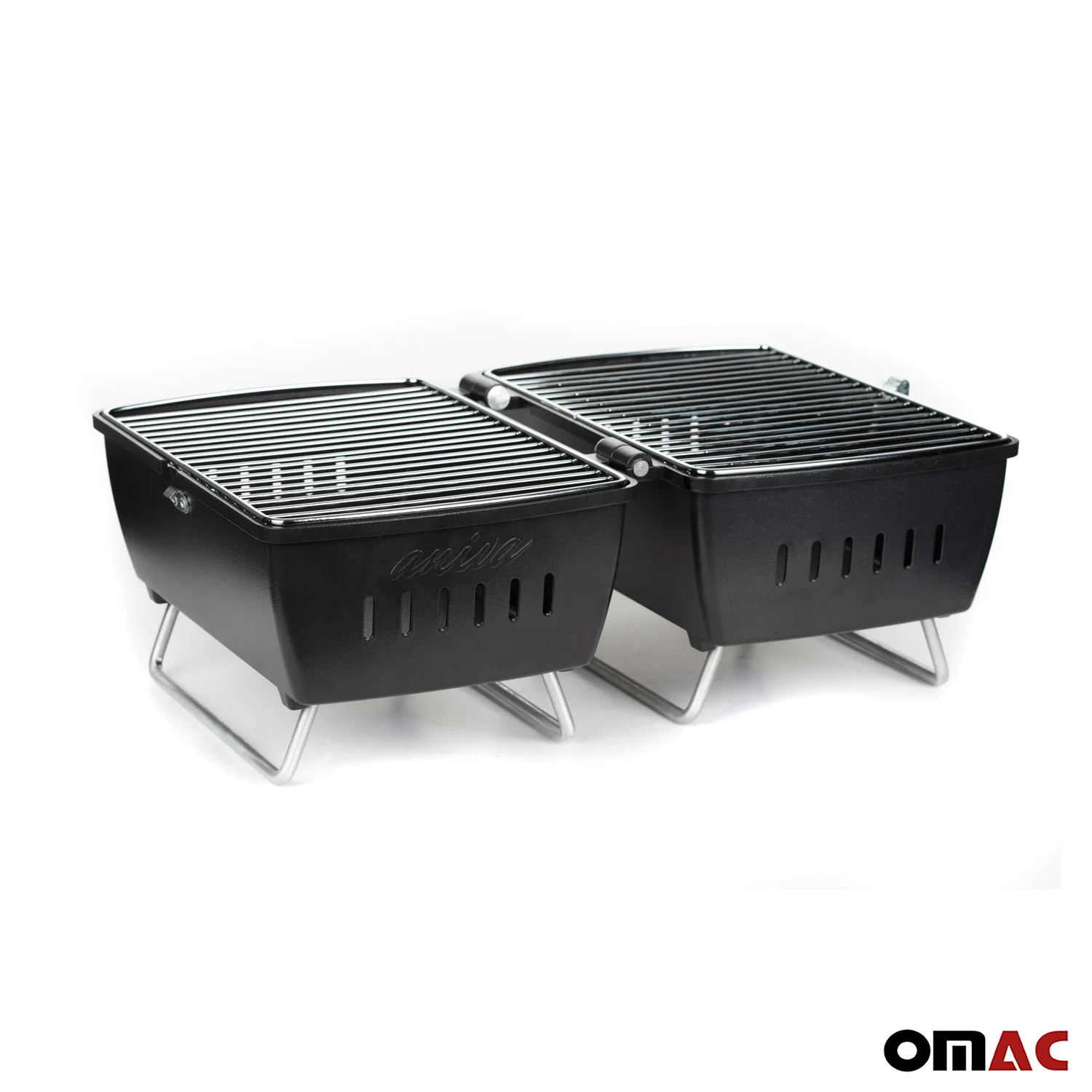 Charcoal Grill Portable Grill Garden Outdoor Black Picnic Grill 13 Pcs BBQ - Image 6