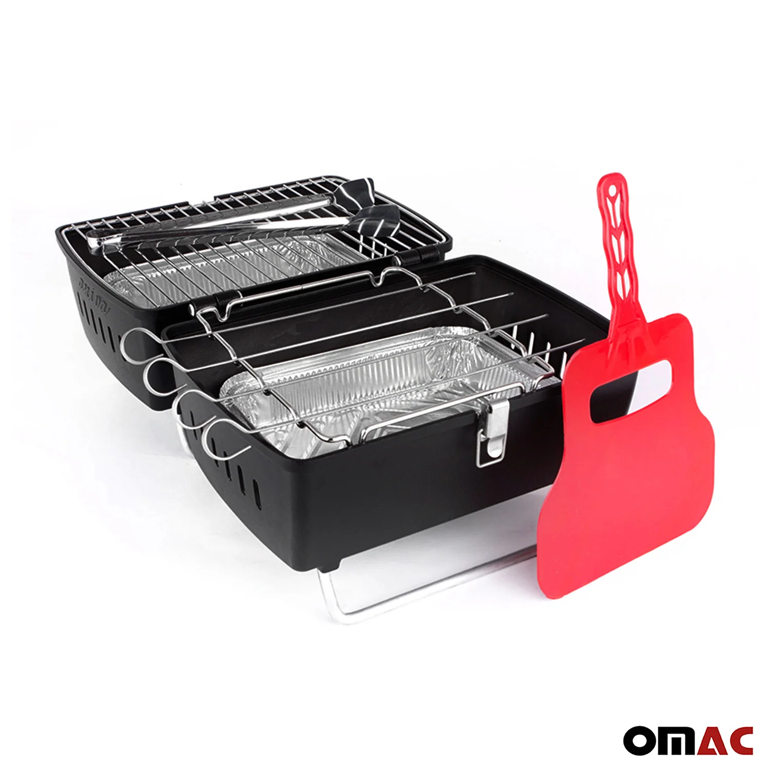 Charcoal Grill Portable Grill Garden Outdoor Black Picnic Grill 13 Pcs BBQ - Image 7