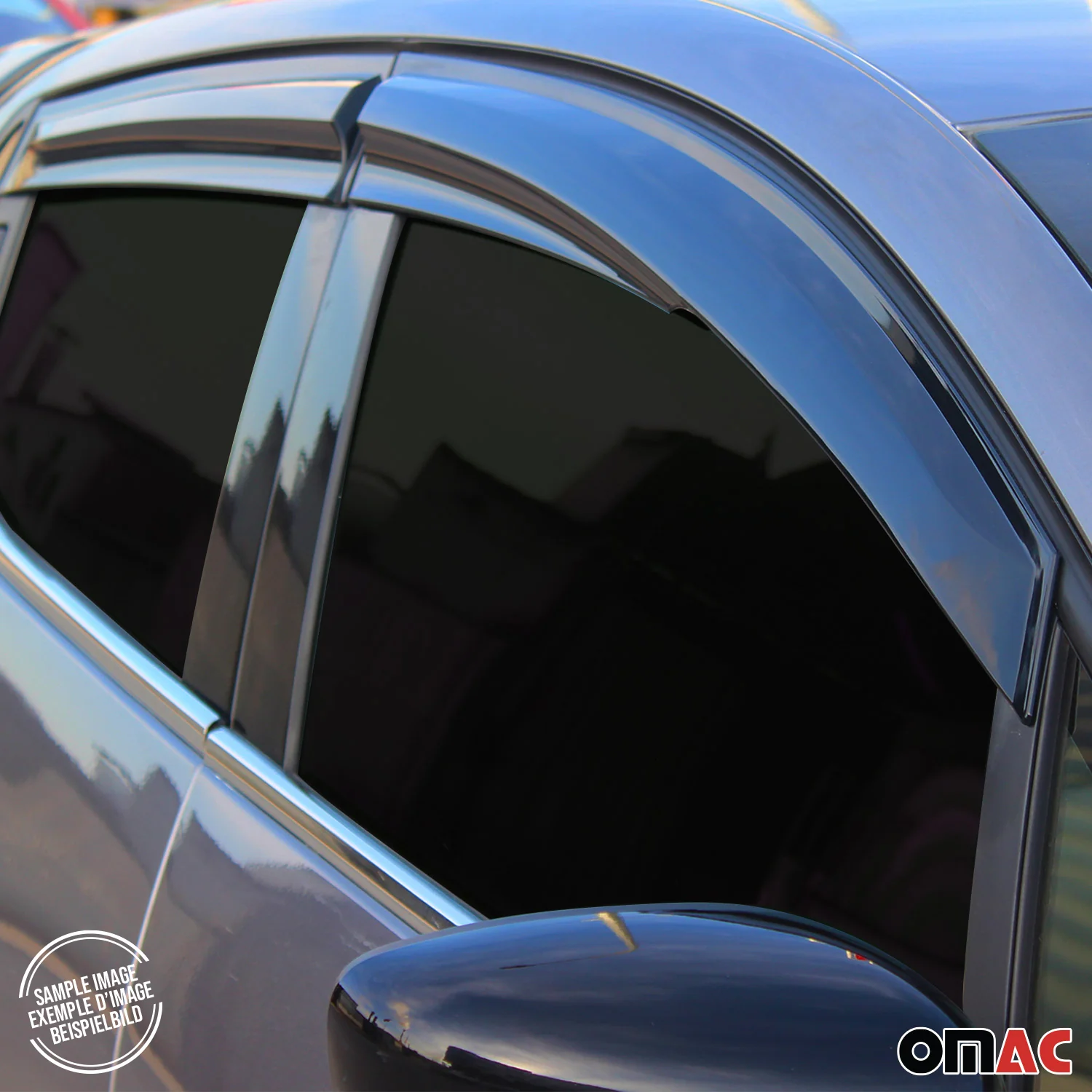 2011-2015 Chevrolet Cruze Window Visor Vent Rain Deflector 4Pcs Smoke - Image 8