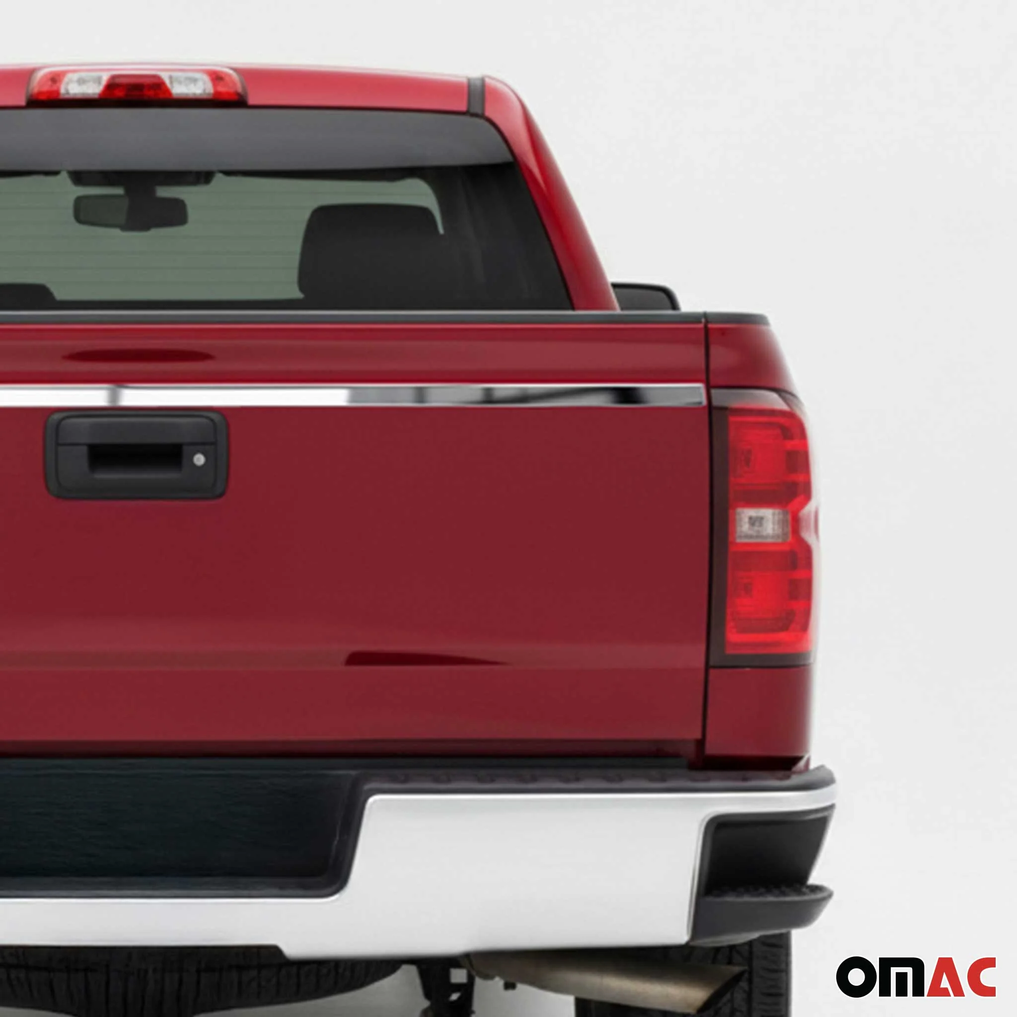 2014-2019 Chevrolet Silverado 1500 2500 3500 Lower Trunk Molding Trim Stainless Steel Silver - Image 3