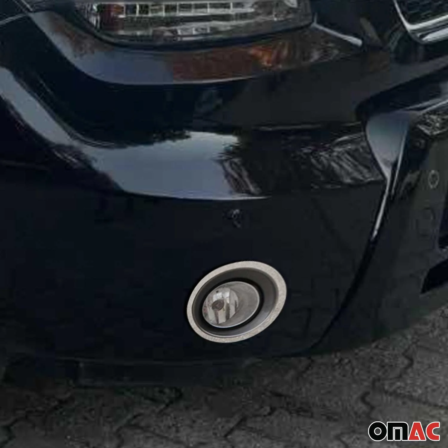 2010-2013 Kia Soul Fog Light Lamp Bezel Cover Stainless Steel Silver 2 Pcs - Image 3
